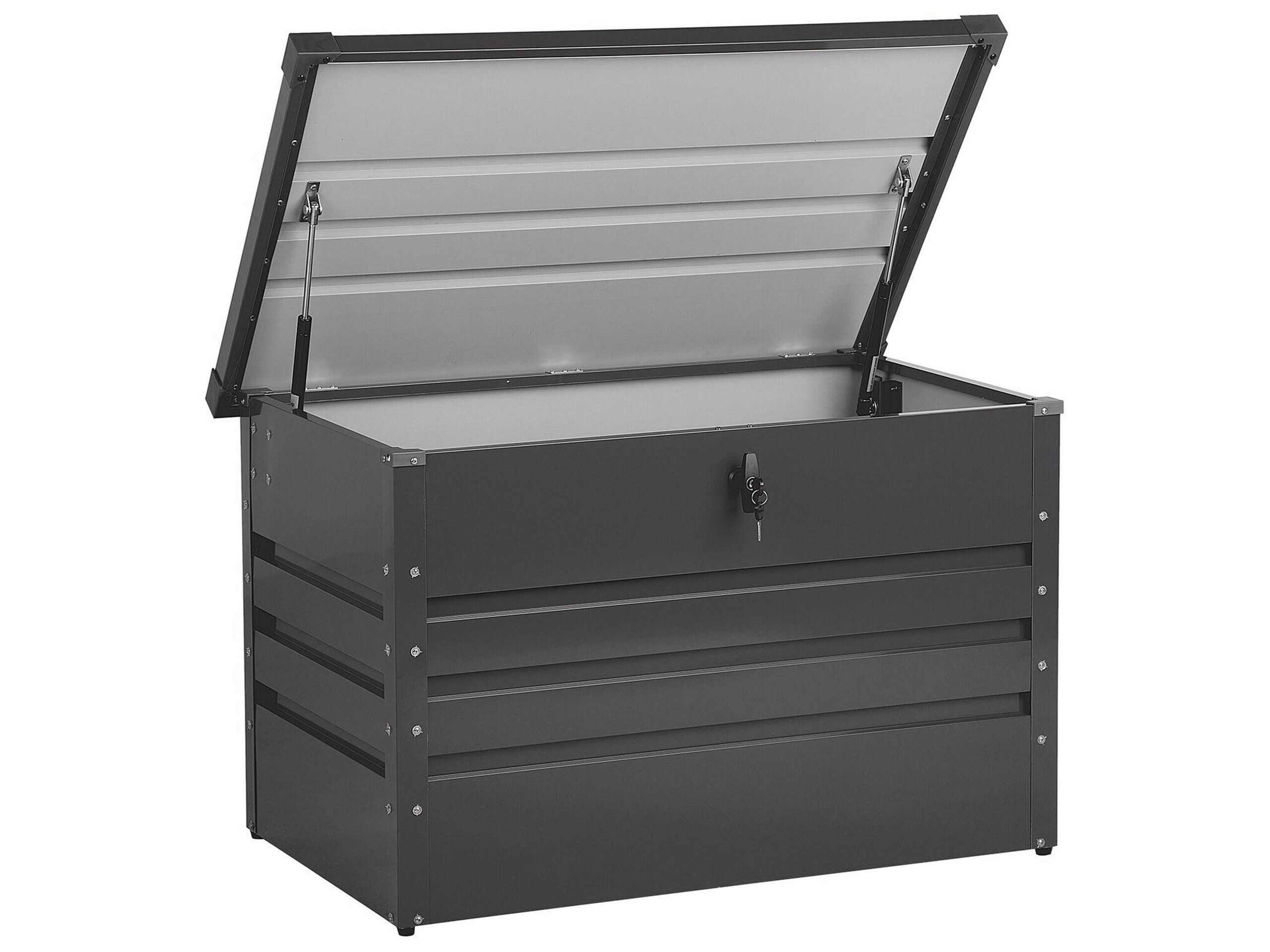 Garden Storage Box 100 x 62 cm Dark Grey CEBROSA - Gemini Interiors