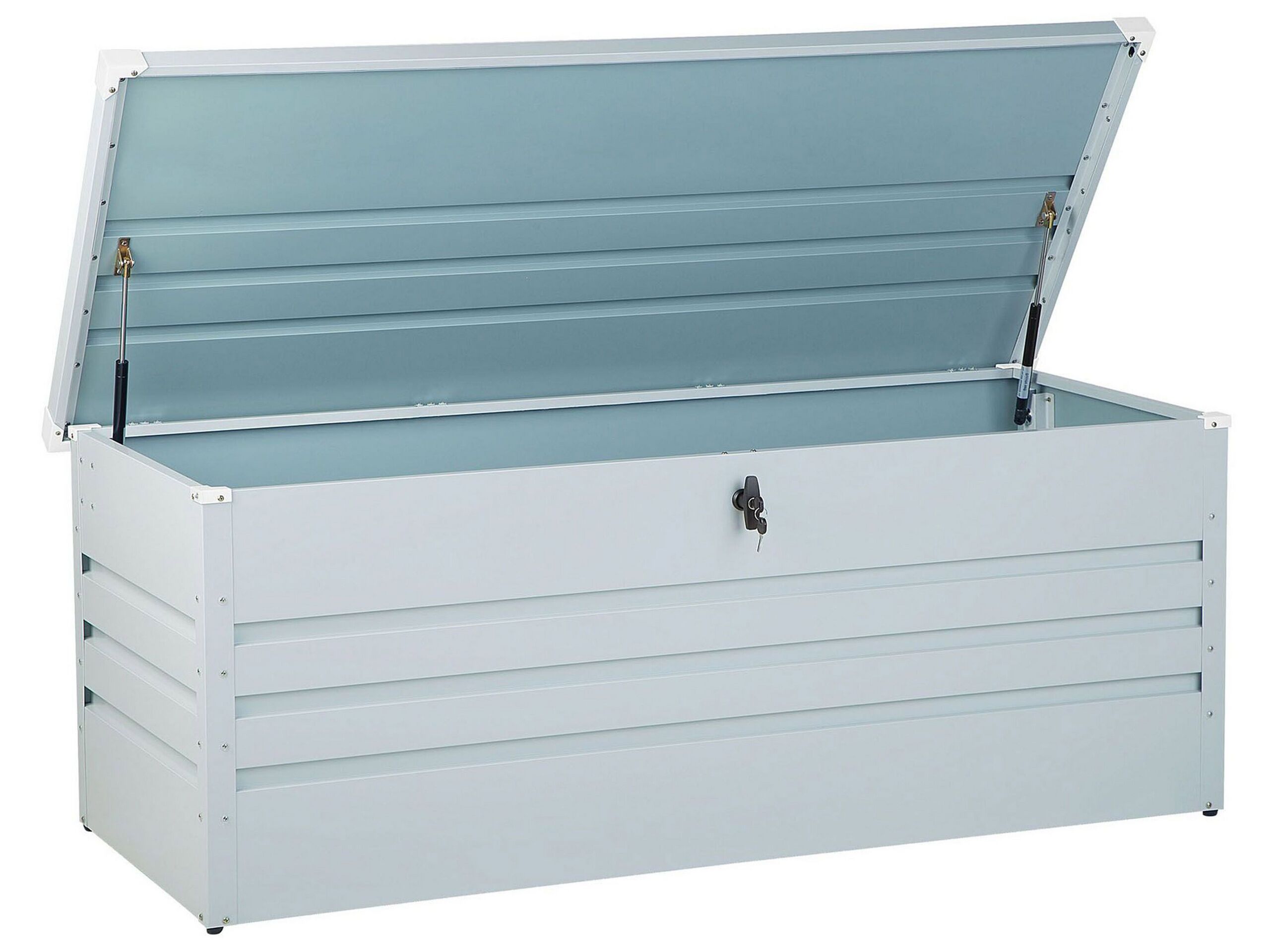 Garden Storage Box 165 x 70 cm Light Grey CEBROSA - Gemini Interiors
