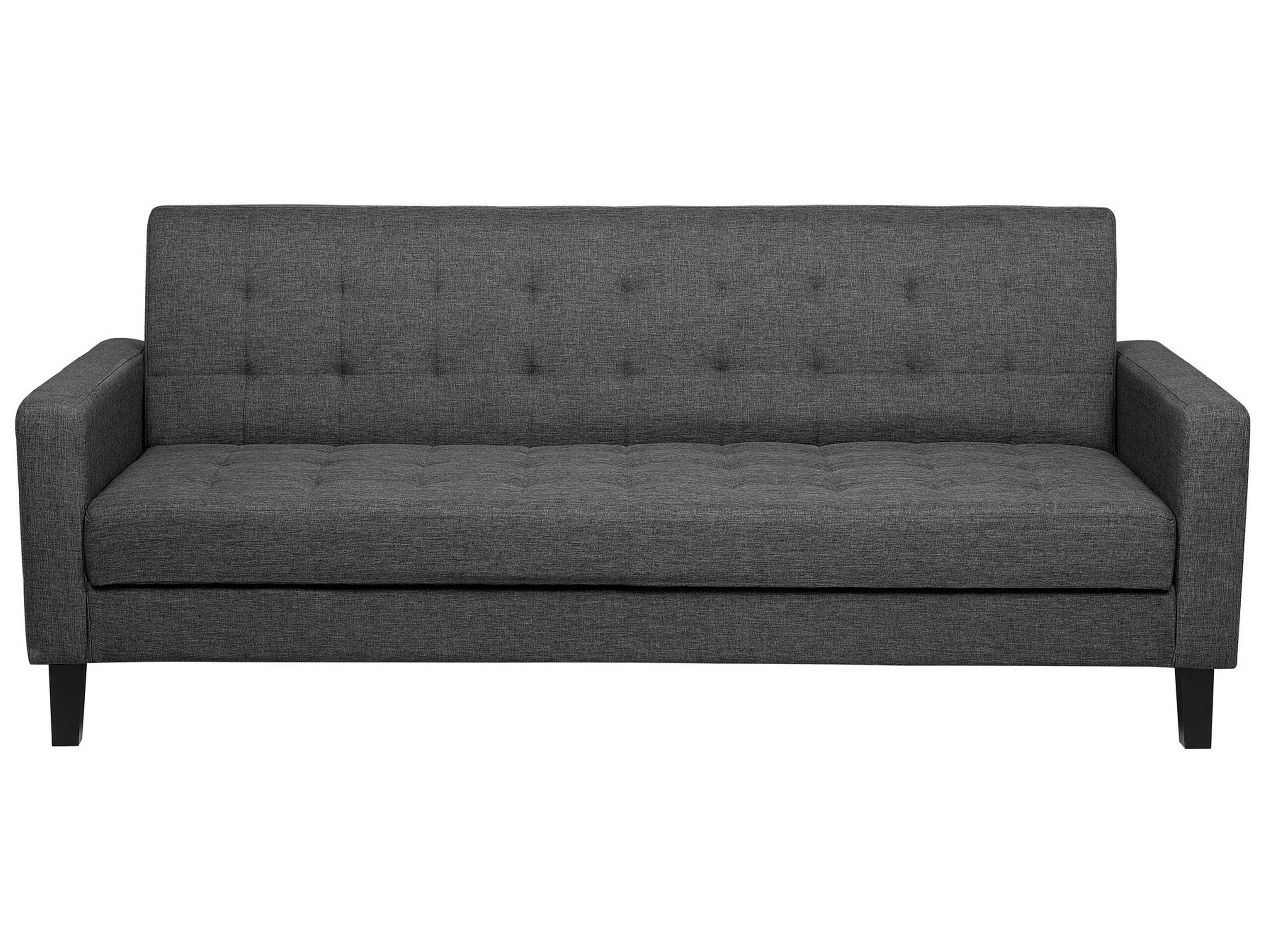 Fabric Sofa Bed Dark Grey VEHKOO - Gemini Interiors