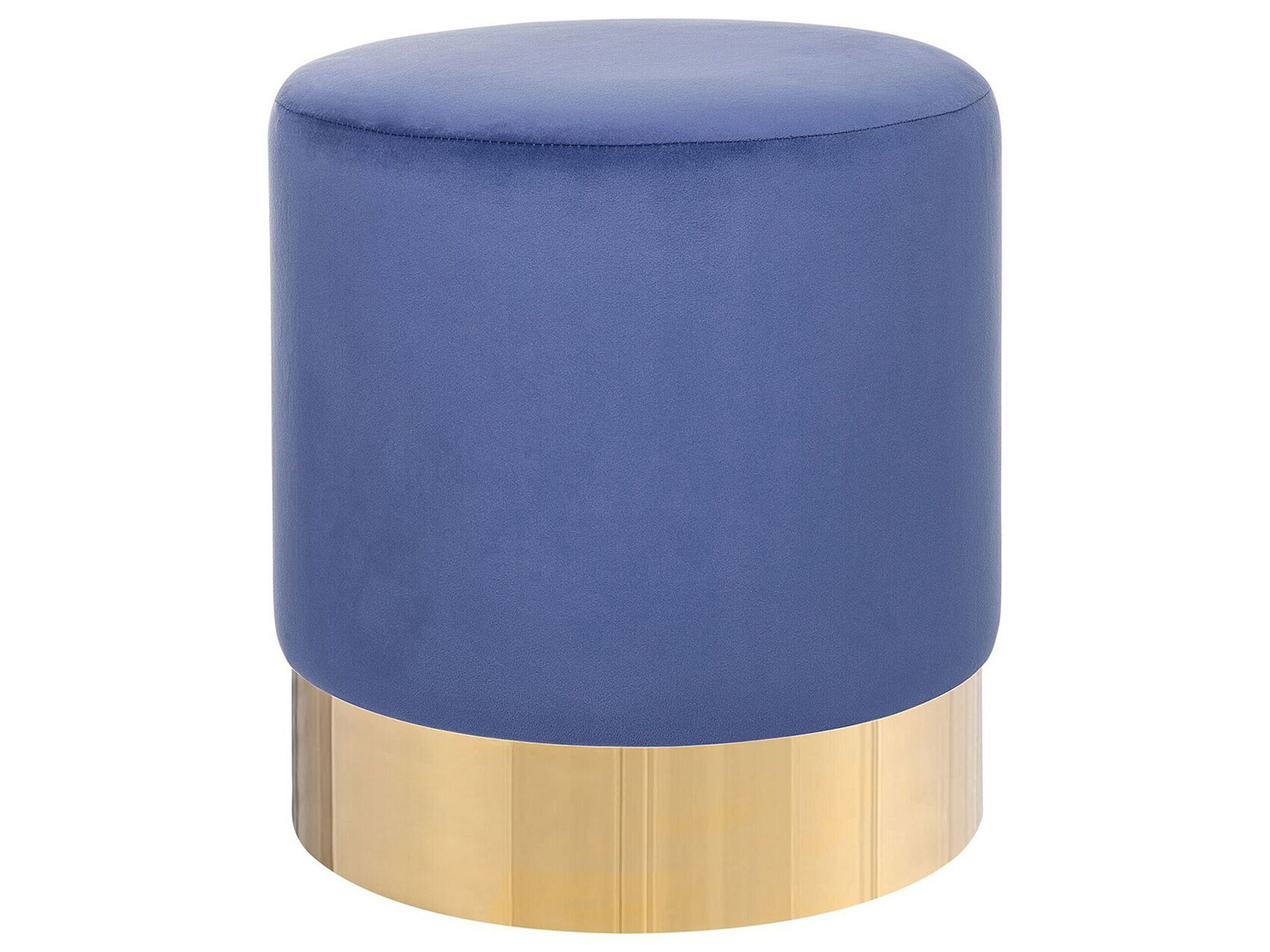 Velvet Pouffe Blue SOPHIA - Gemini Interiors