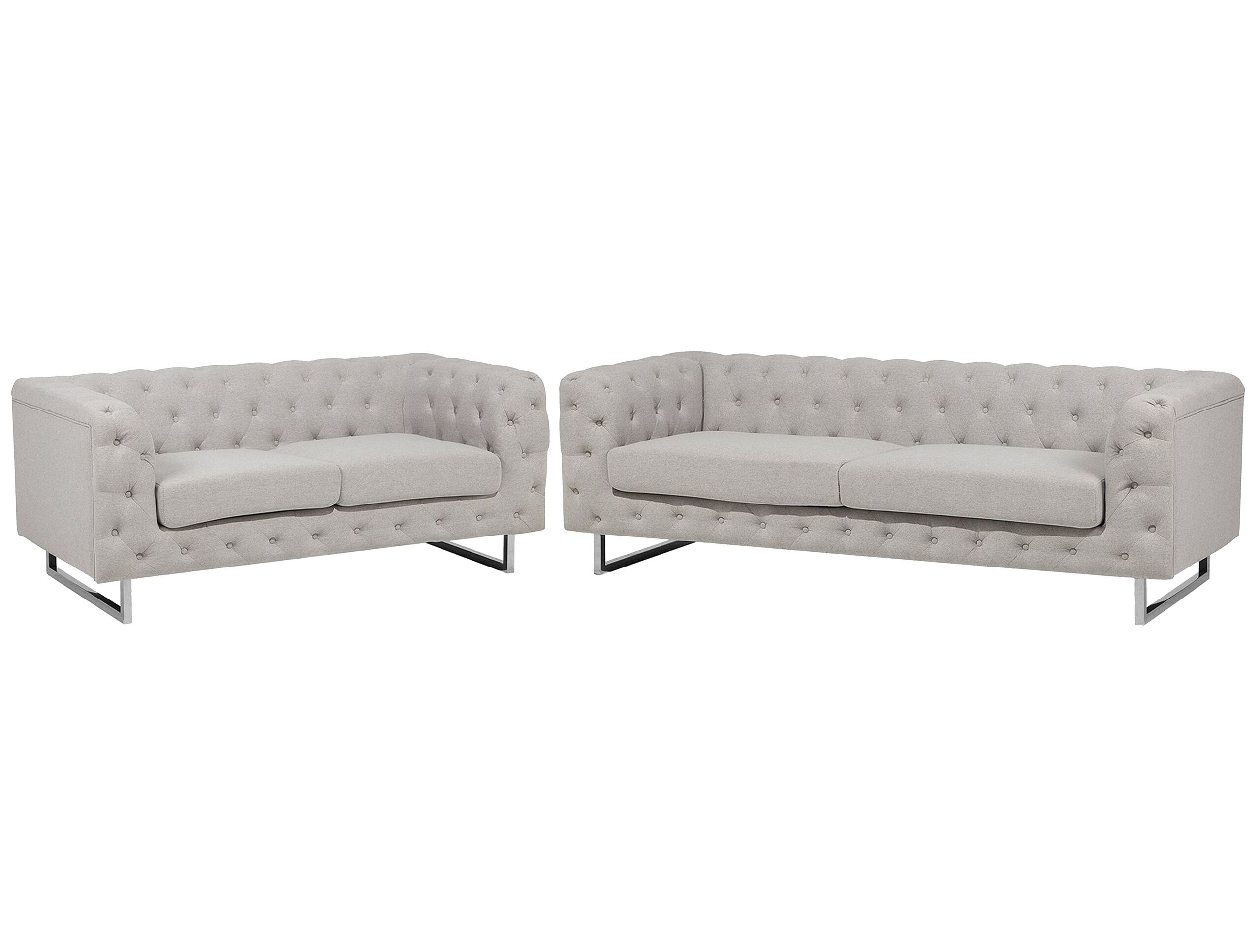 Fabric Sofa Set Beige VISSLAND - Gemini Interiors