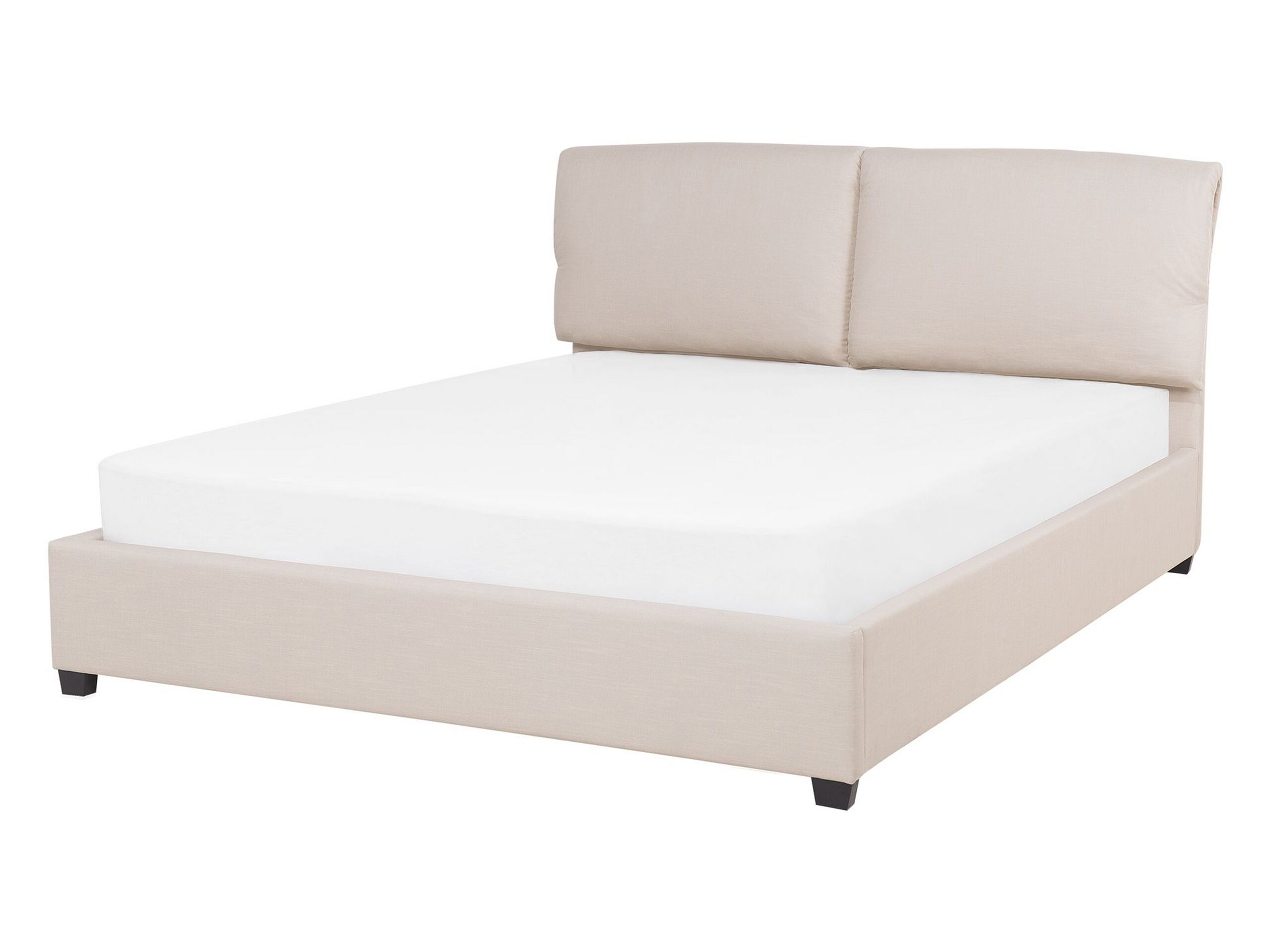 Fabric EU Double Bed Beige BELFORT - Gemini Interiors