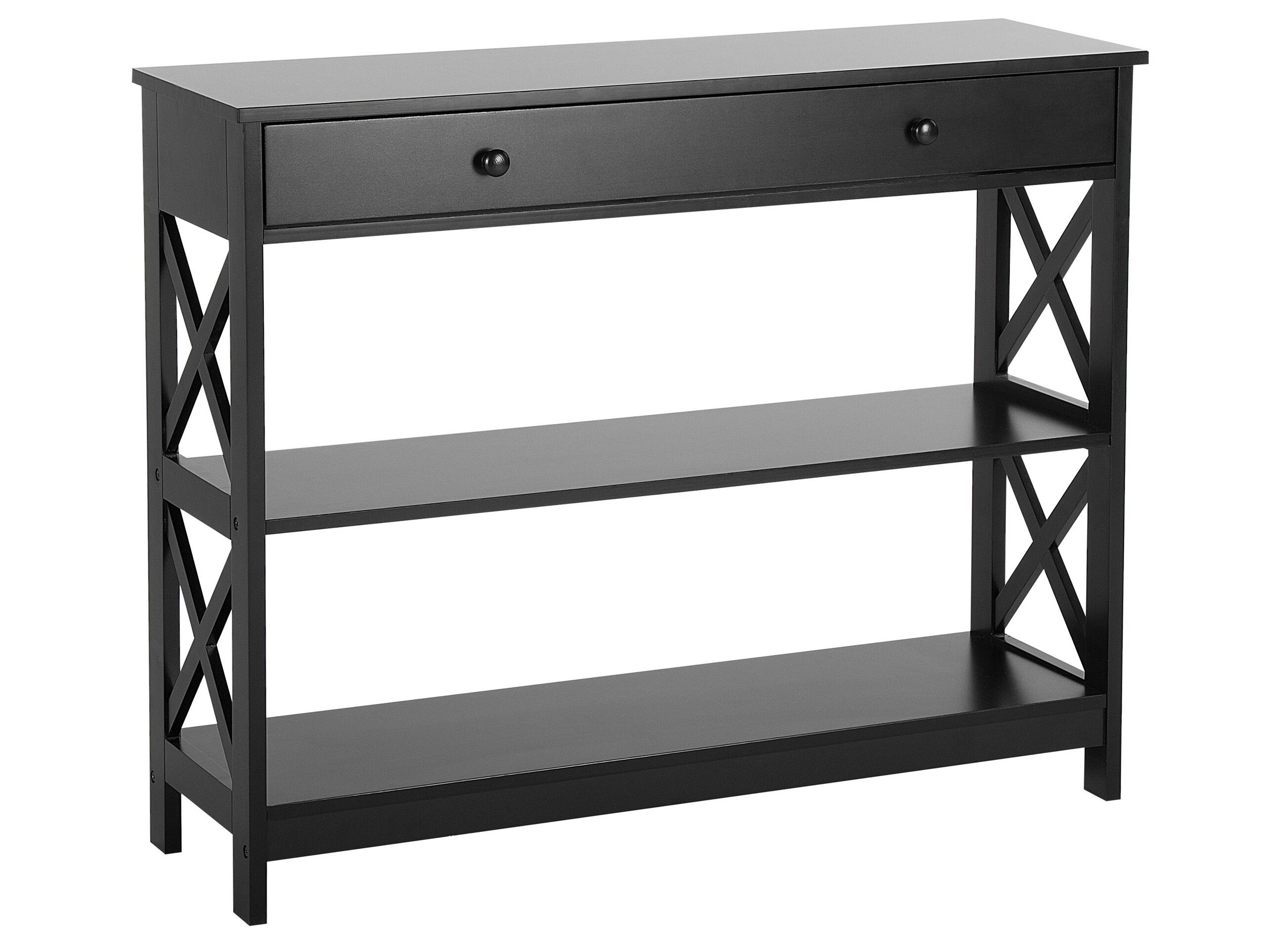 1 Drawer Sideboard Black MONTGOMERY - Gemini Interiors