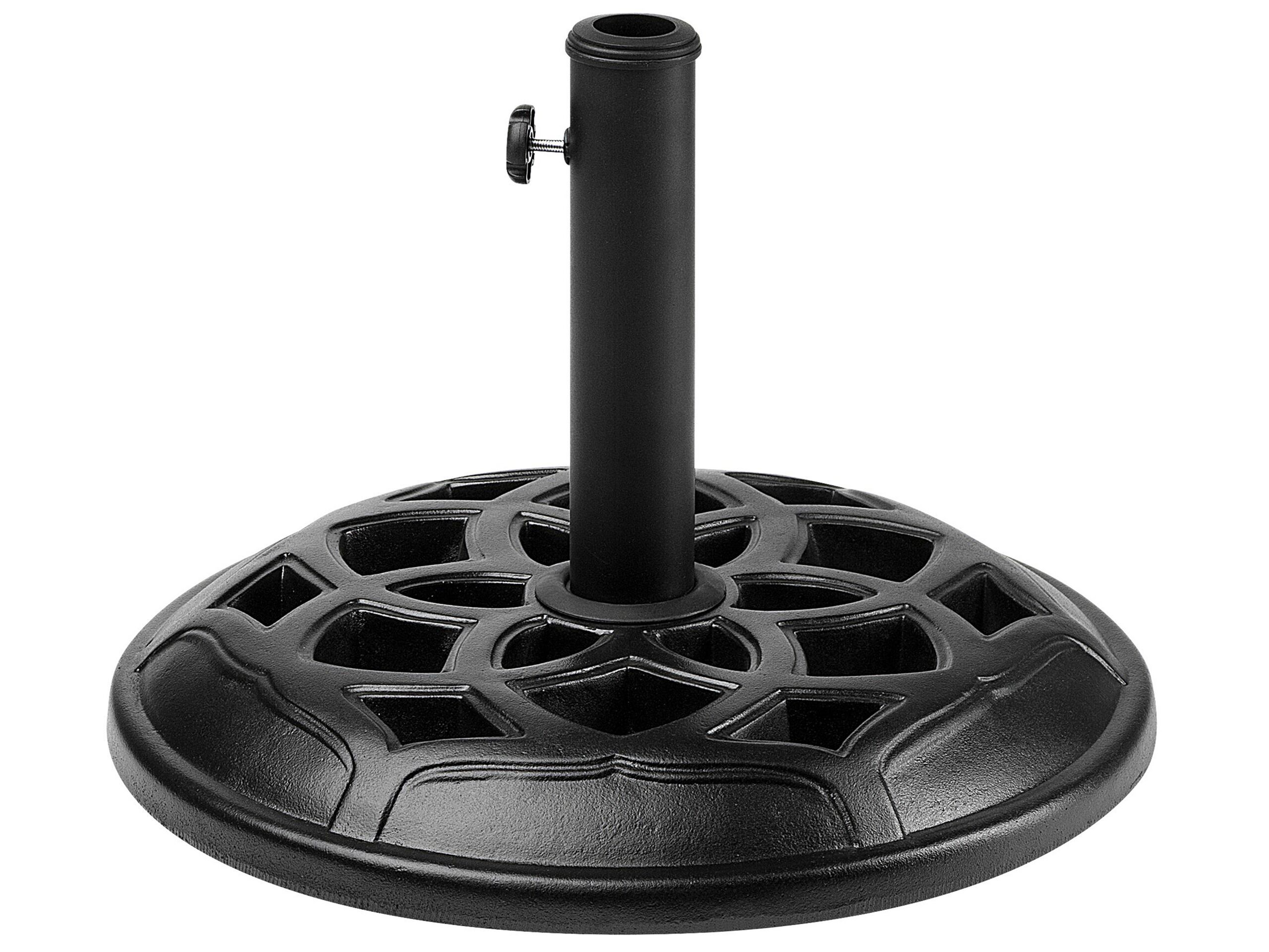Concrete Parasol Base 50 cm Black CETO - Gemini Interiors