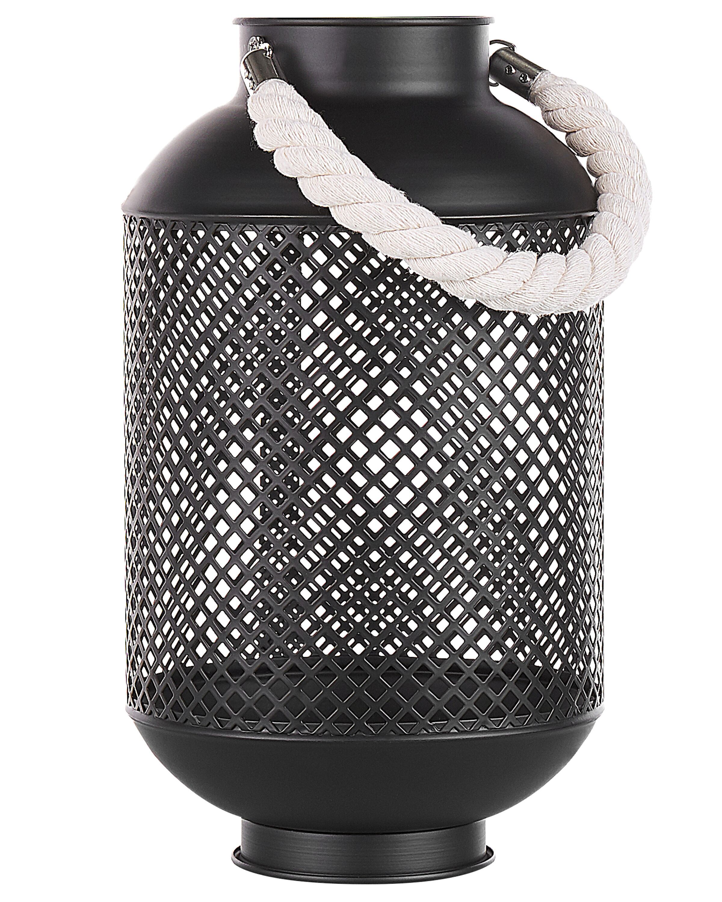 Decorative Lantern Metal Black CORON - Gemini Interiors