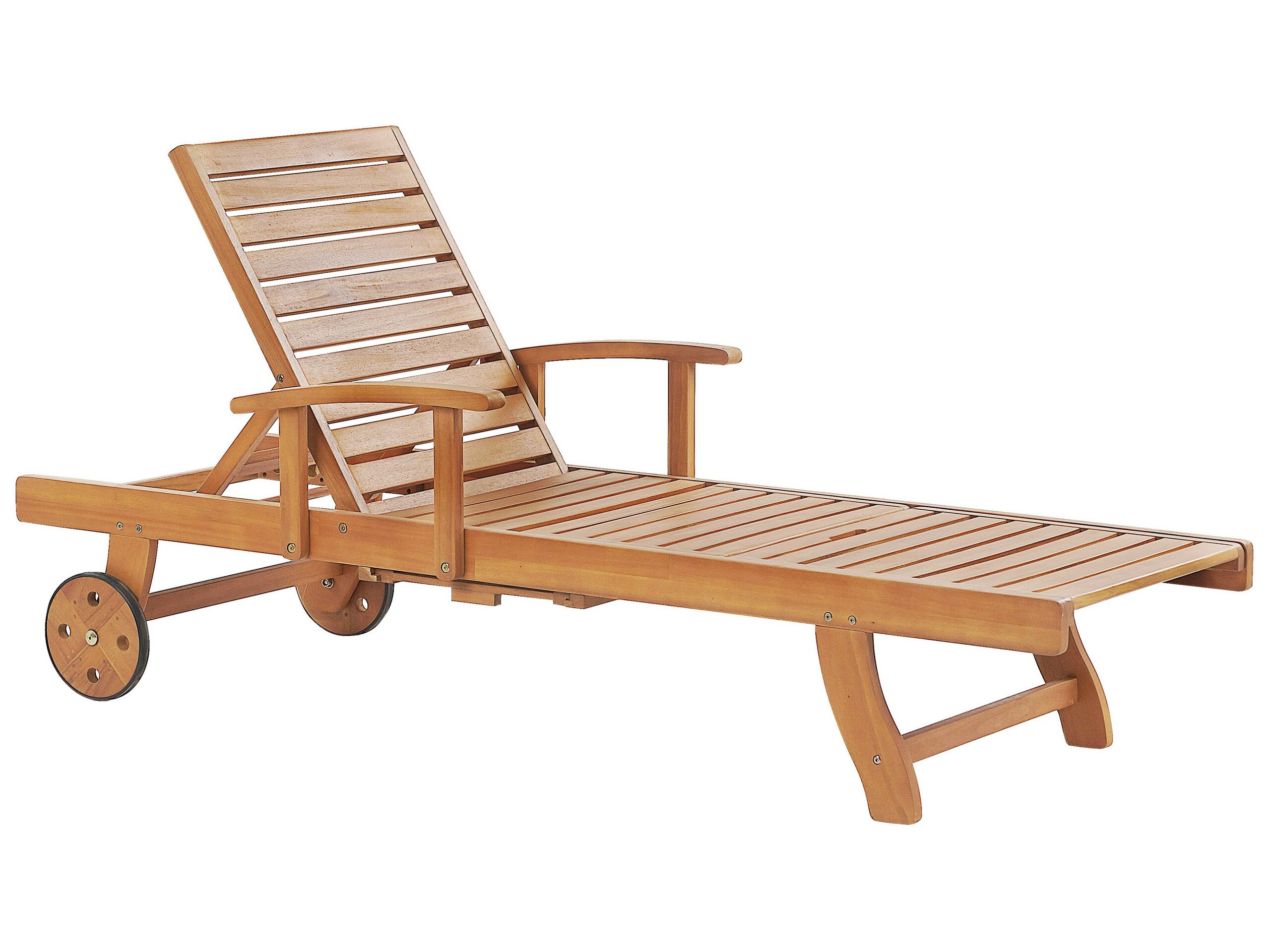 Acacia Wood Reclining Sun Lounger JAVA - Gemini Interiors
