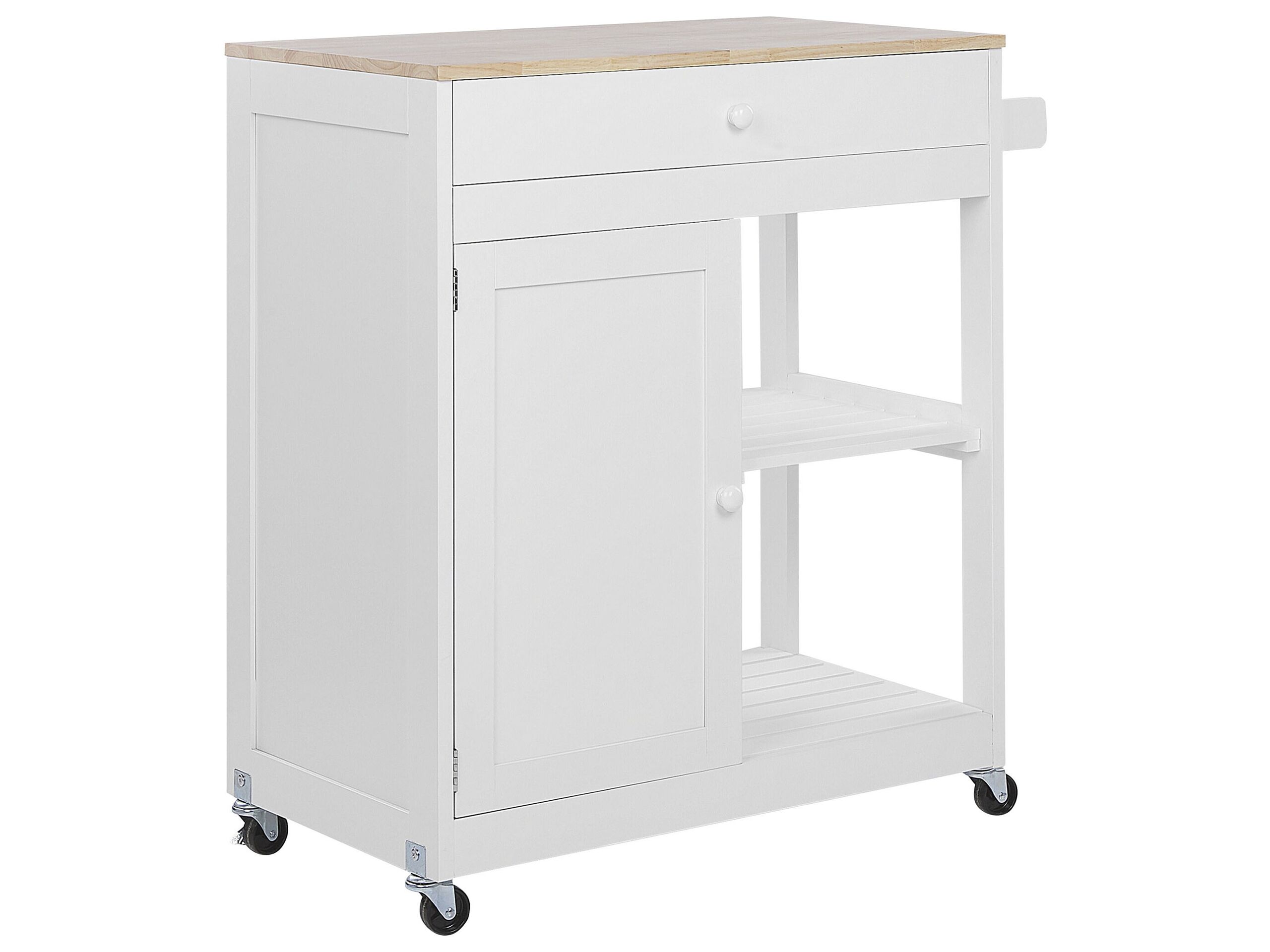 Kitchen Storage Trolley White TRAPANI - Gemini Interiors