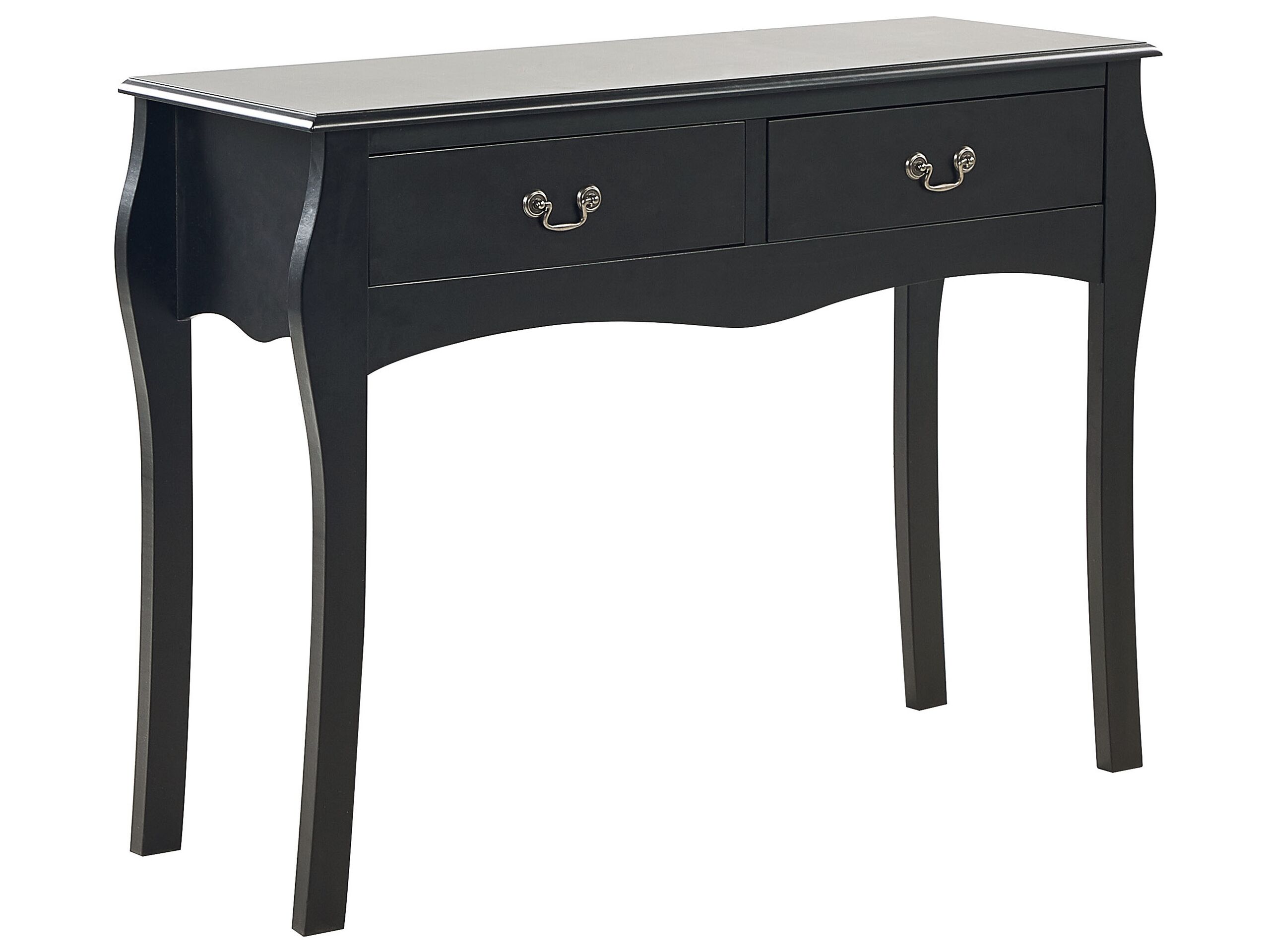 2 Drawer Console Table Black KLAWOCK - Gemini Interiors