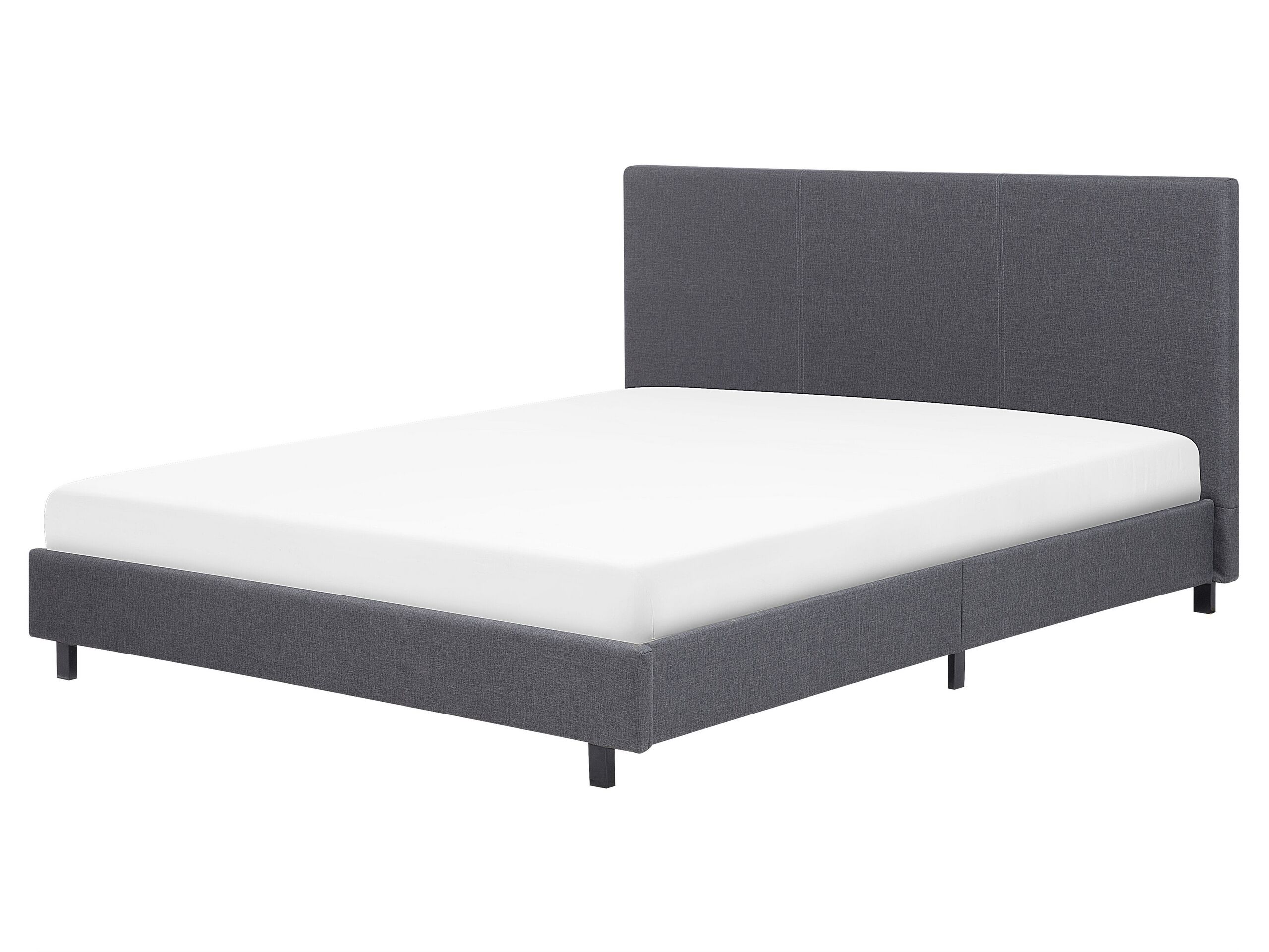 Fabric EU King Bed Grey ALBI - Gemini Interiors