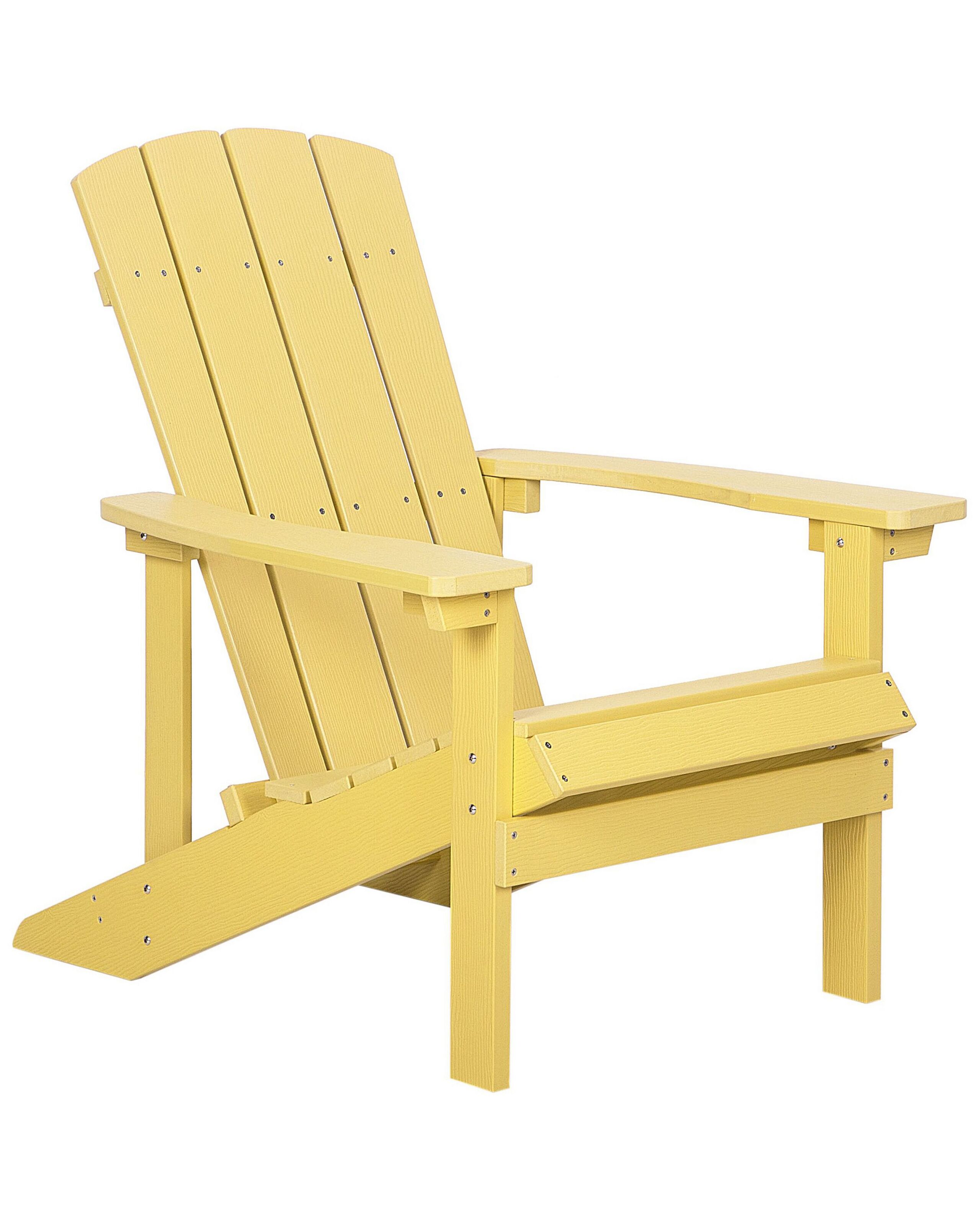 Garden Chair Yellow ADIRONDACK - Gemini Interiors
