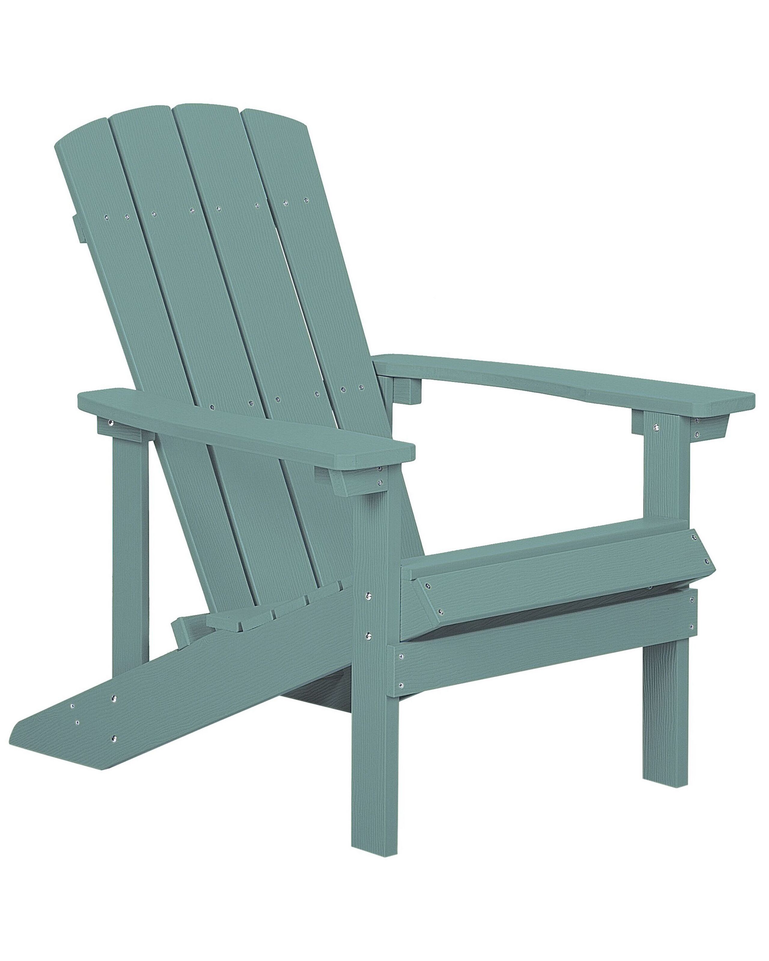 Garden Chair Turquoise Blue ADIRONDACK - Gemini Interiors