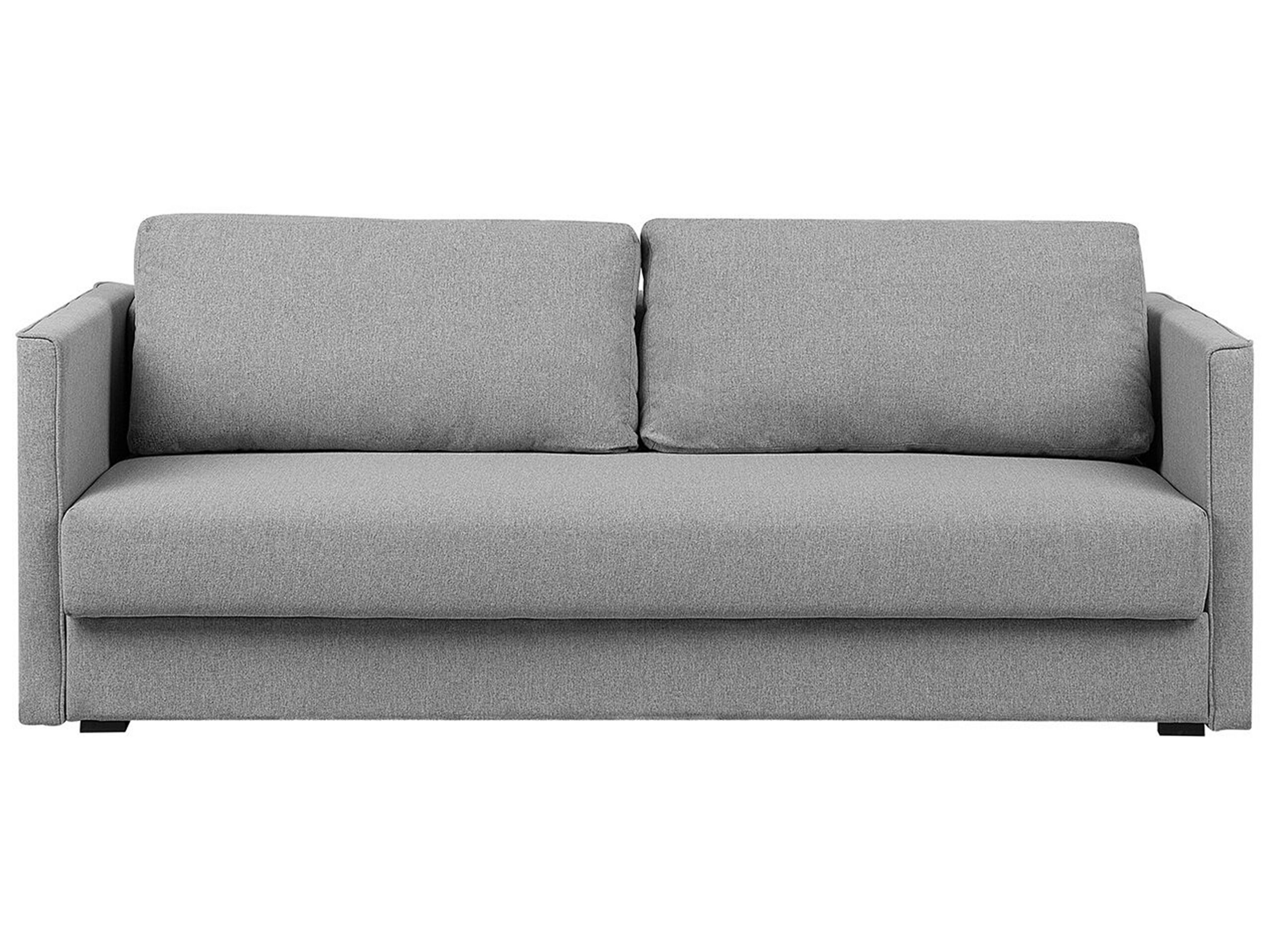 Fabric Sofa Bed with Storage Grey EKSJO - Gemini Interiors