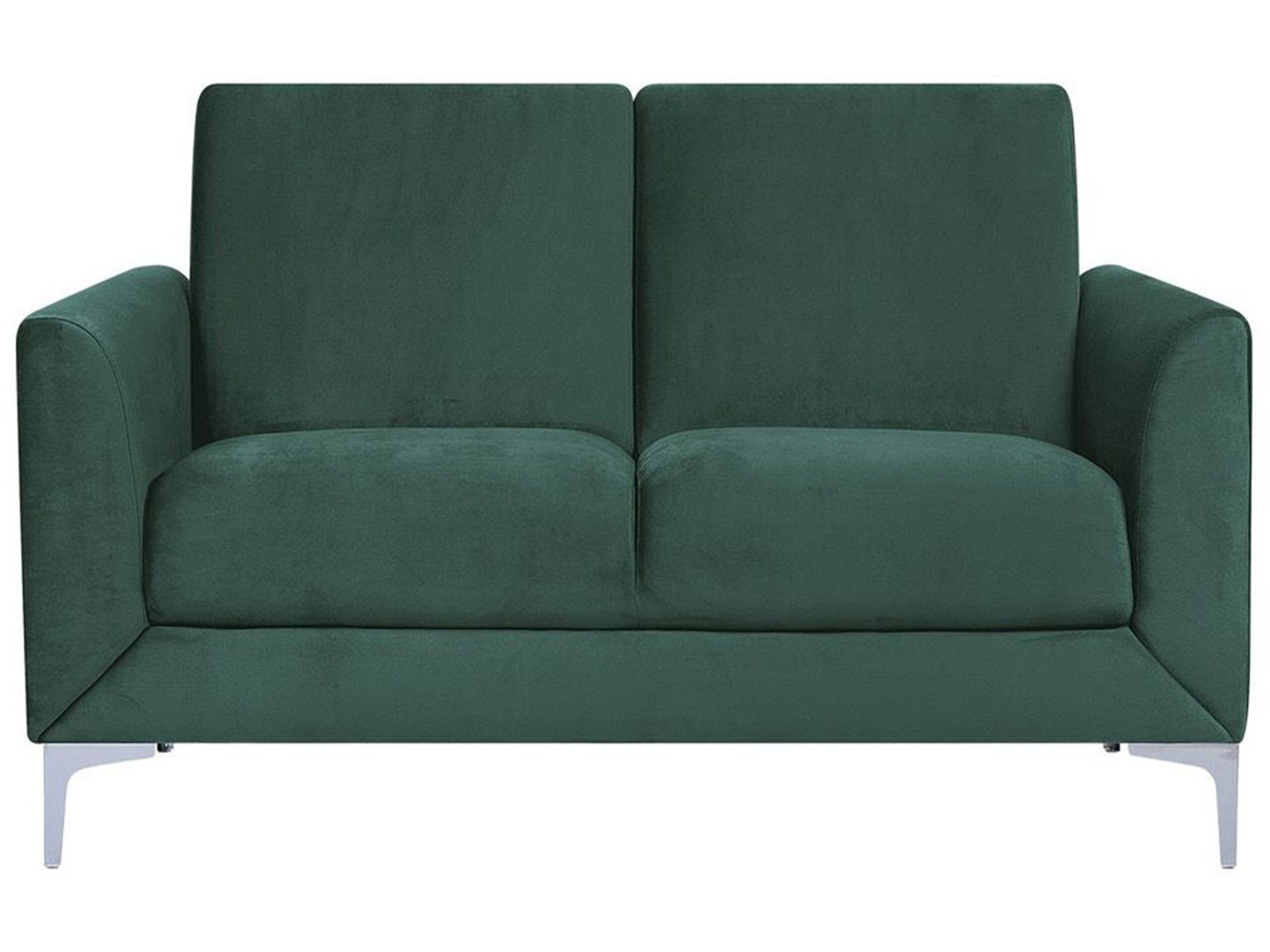 2 Seater Velvet Sofa Green FENES - Gemini Interiors