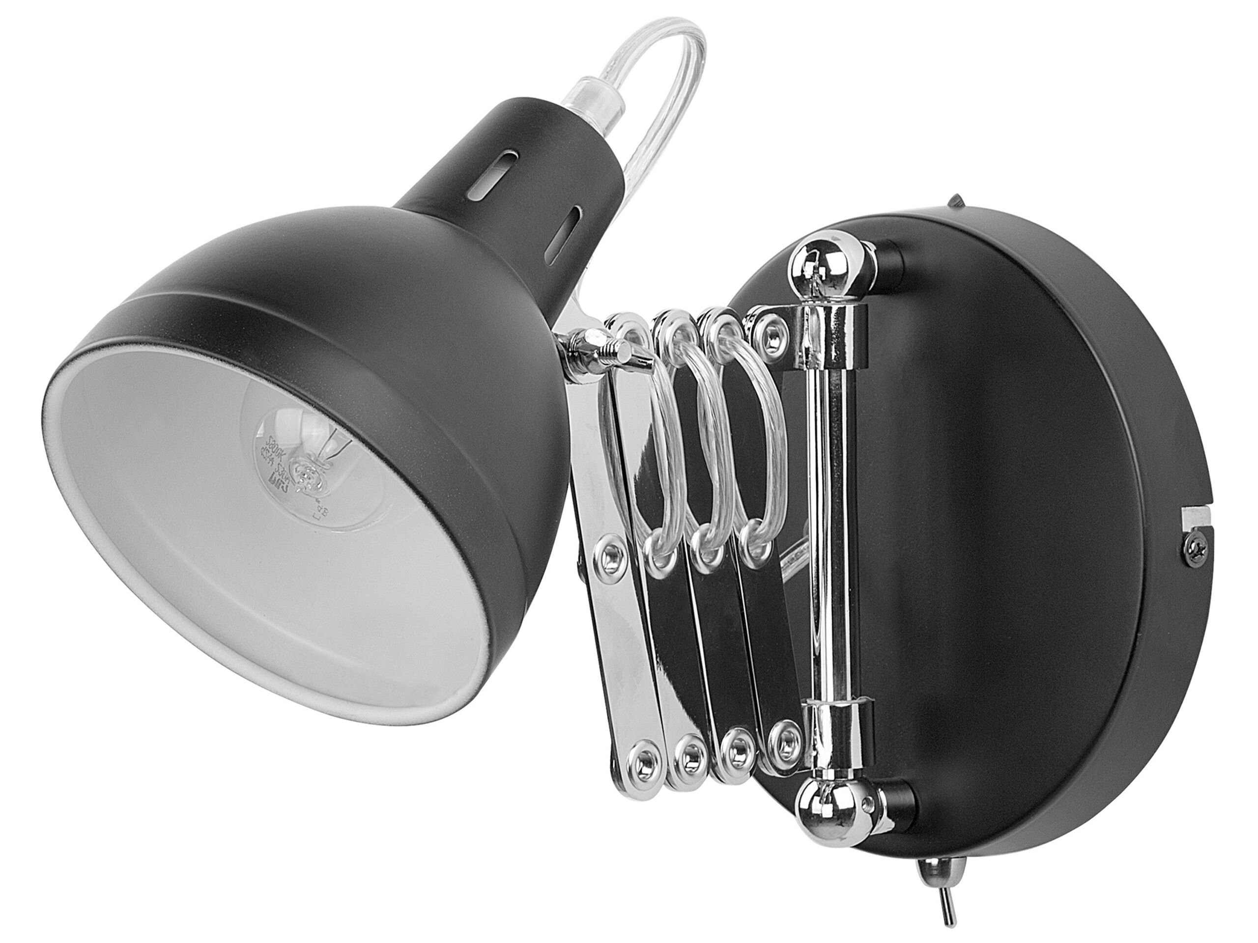 Wall Lamp Metal Black HARRINGTON - Gemini Interiors