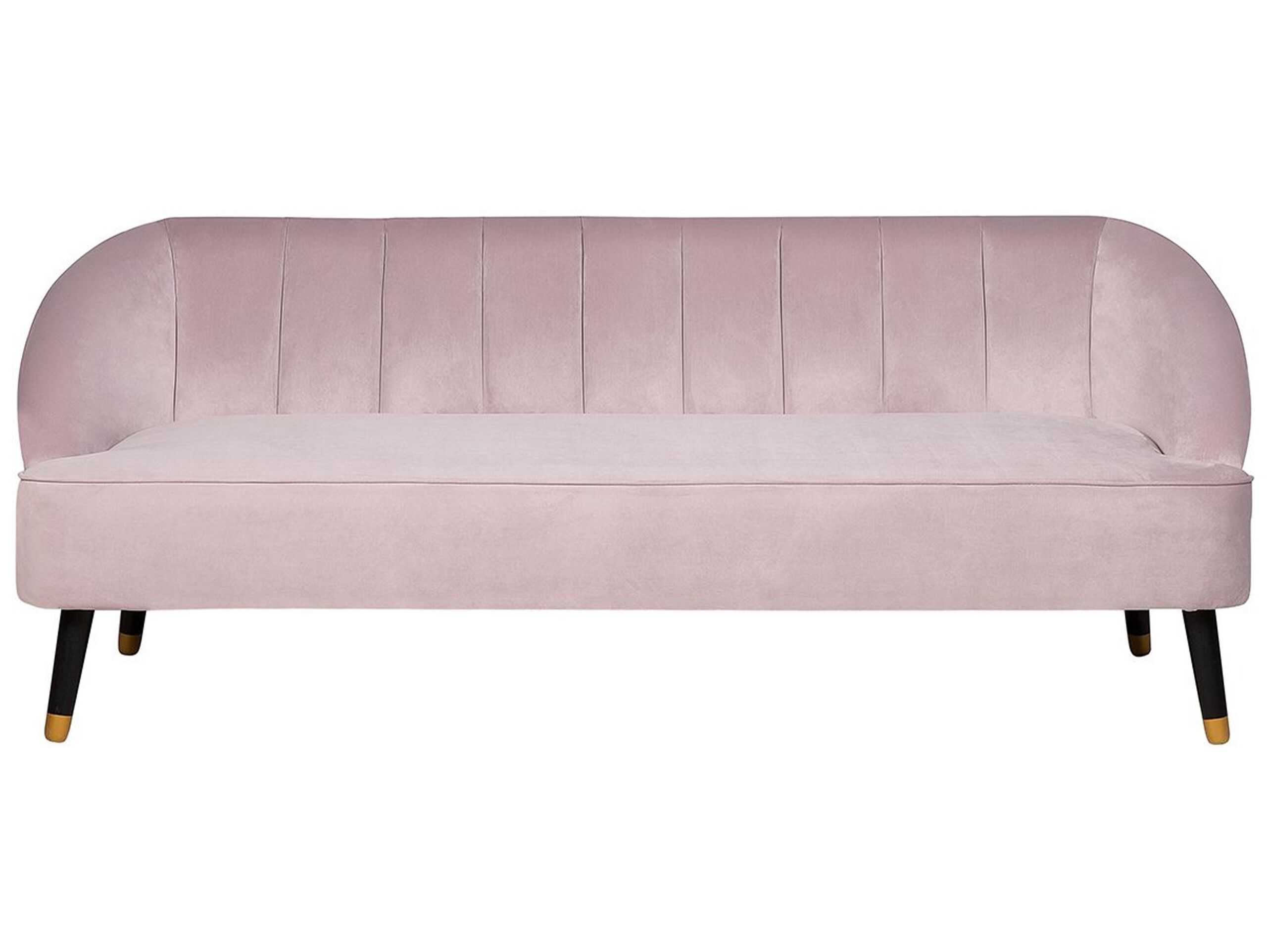 3 Seater Velvet Sofa Pink ALSVAG - Gemini Interiors