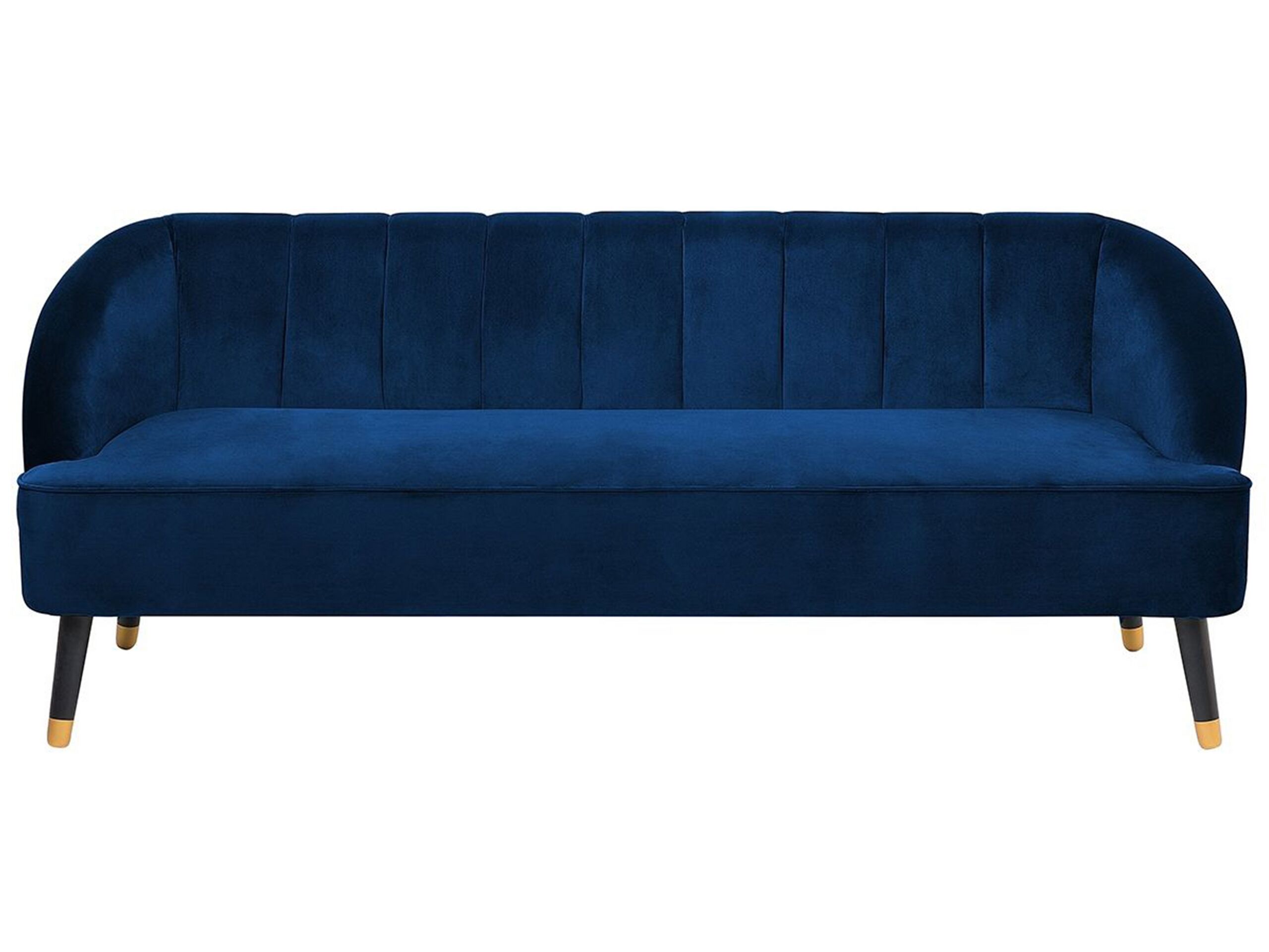 3 Seater Velvet Sofa Navy Blue ALSVAG - Gemini Interiors