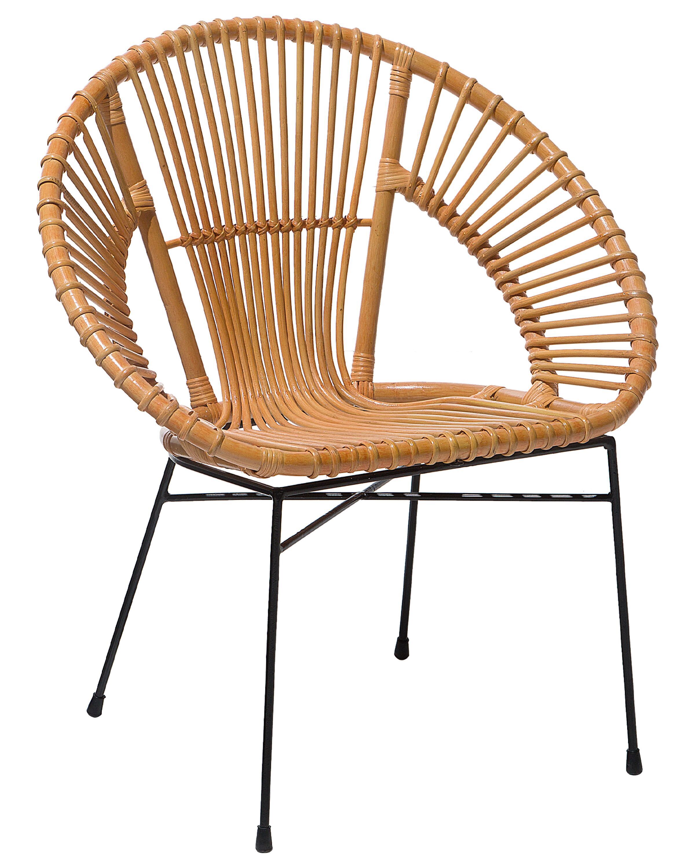 Rattan Accent Chair Natural SARITA - Gemini Interiors