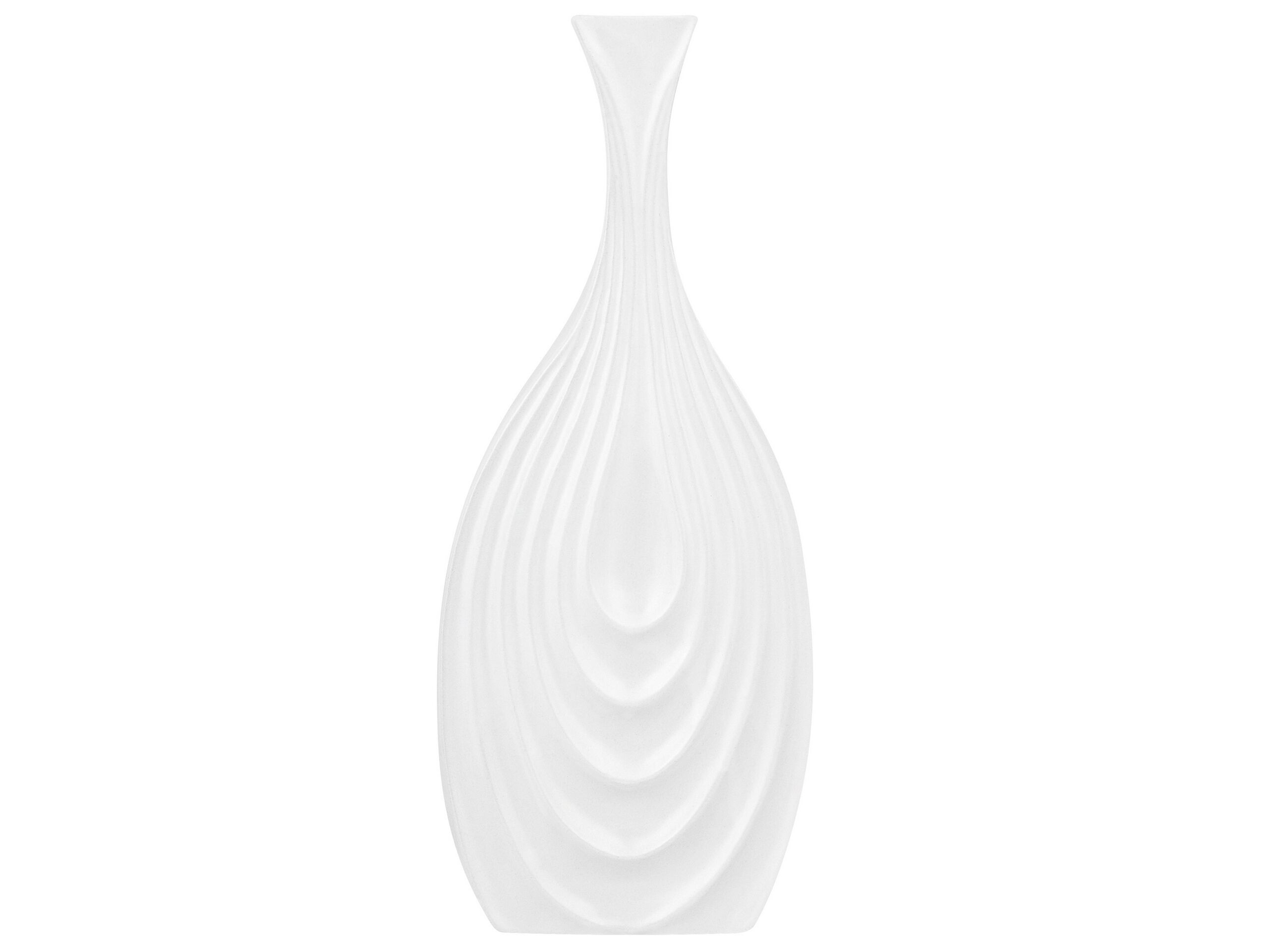 Ceramic Decorative Vase 39 White THAPSUS - Gemini Interiors