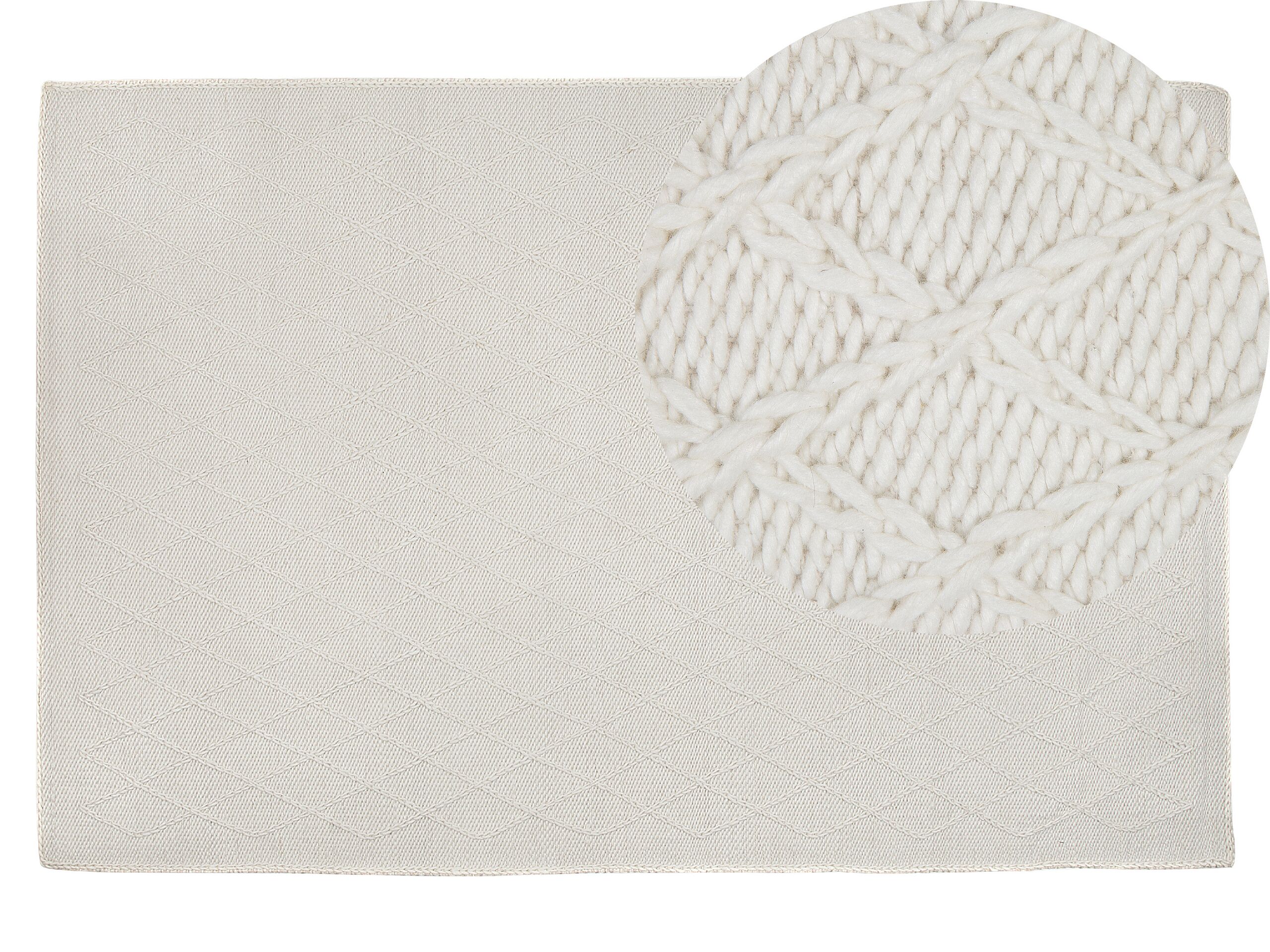 Area Rug 140x200cm Off - White - Gemini Interiors