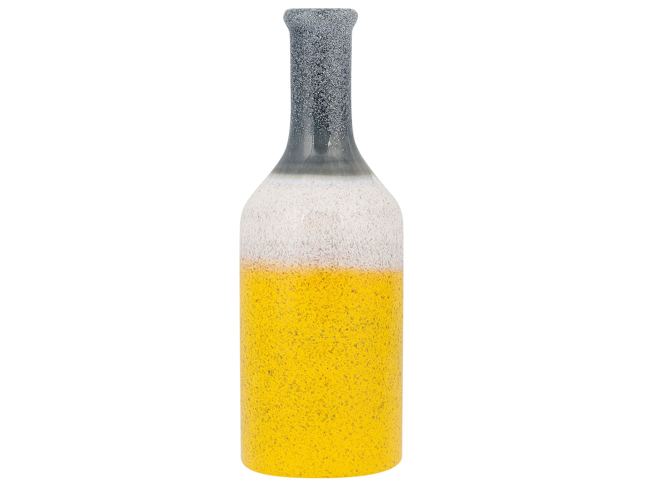 Stoneware Decorative Vase 36 Multicolour Yellow - Gemini Interiors