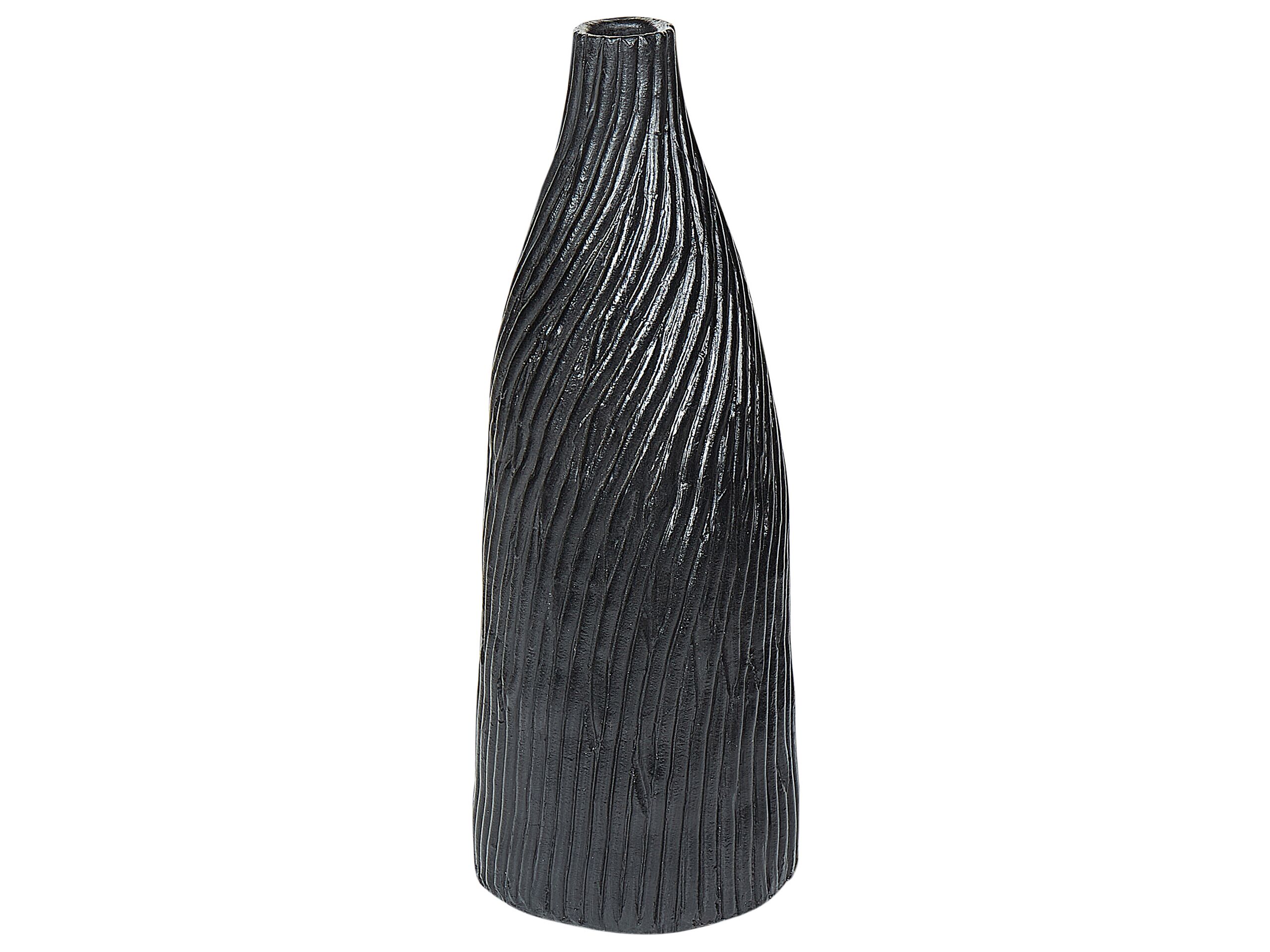 Terracotta Decorative Vase 50 Black Gold - Gemini Interiors