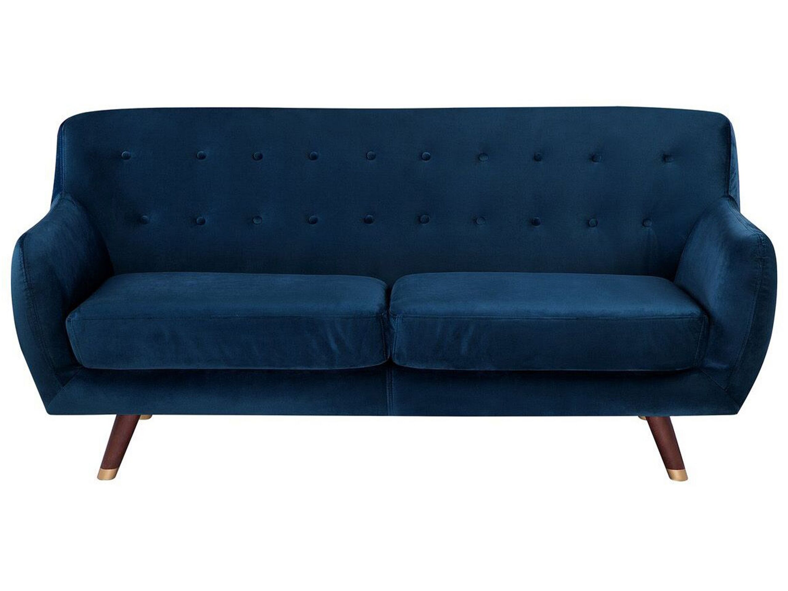 3 Seater Velvet Sofa Navy Blue BODO - Gemini Interiors