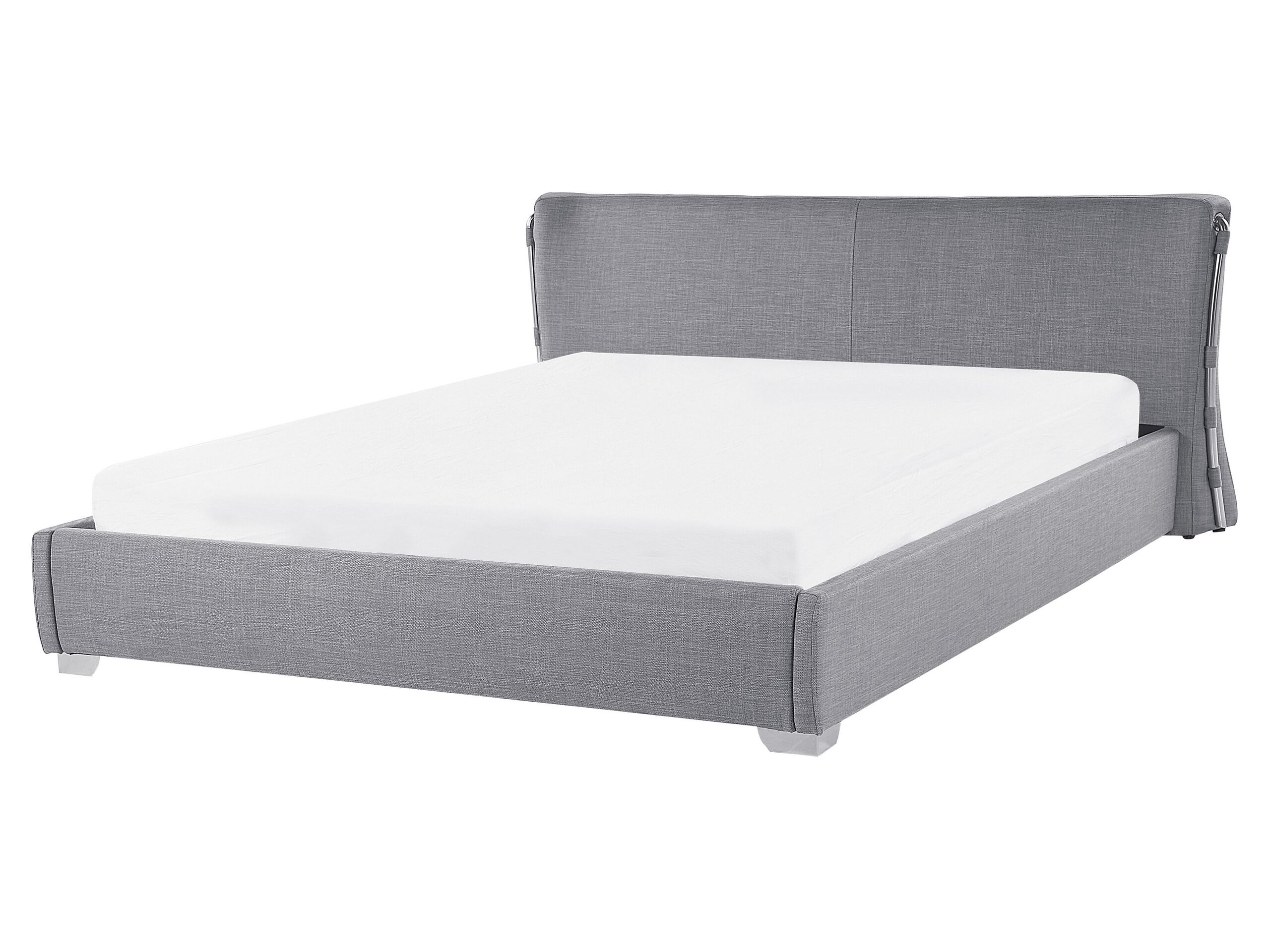 Fabric EU King Size Waterbed Grey PARIS - Gemini Interiors