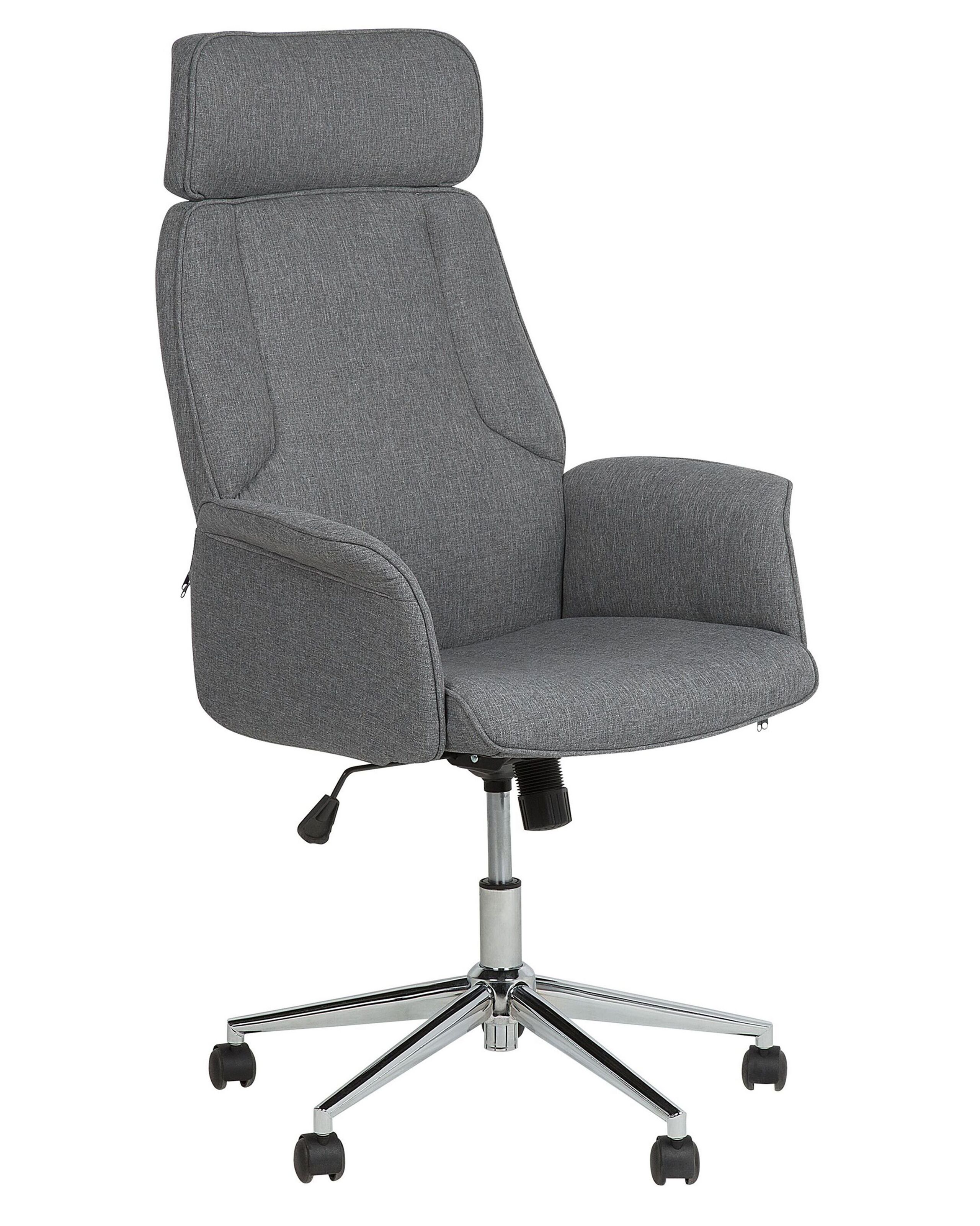 Swivel Office Chair Grey PILOT - Gemini Interiors
