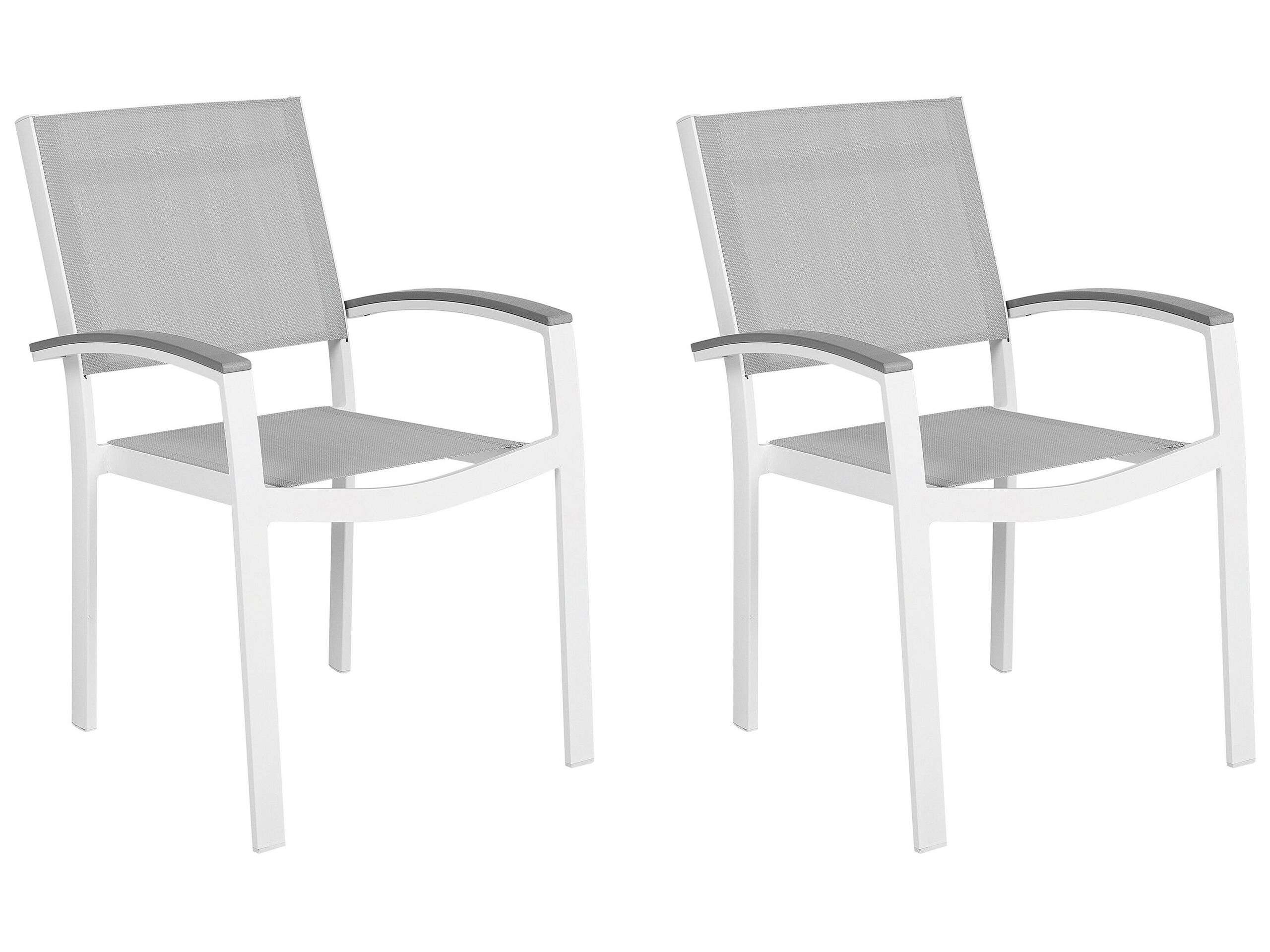 Set of 2 Garden Chairs Grey PERETA - Gemini Interiors