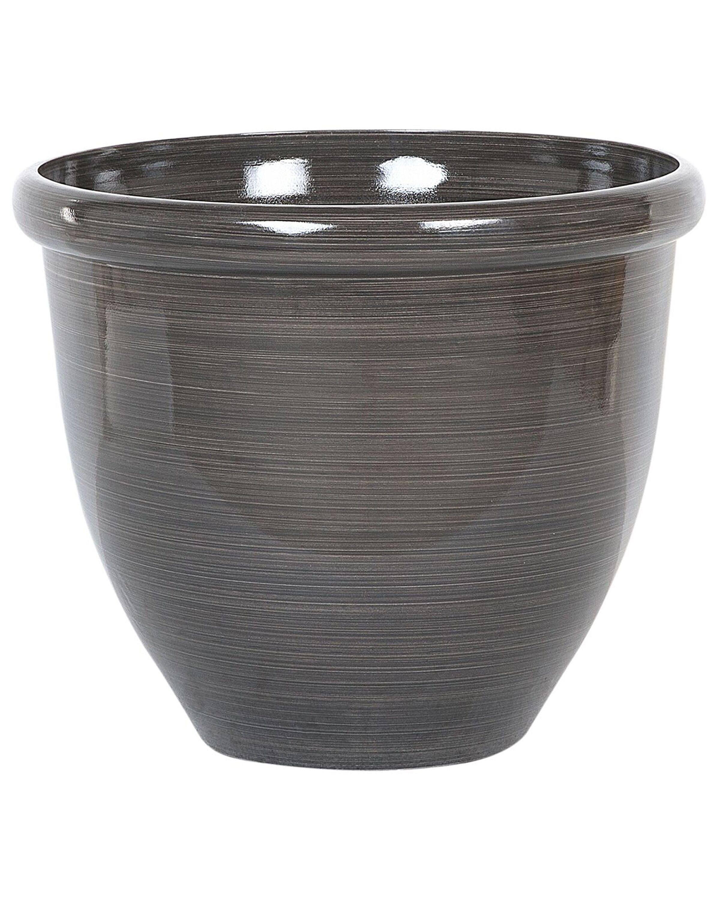 Plant Pot âŒ€ 40 cm Brown TESALIA - Gemini Interiors