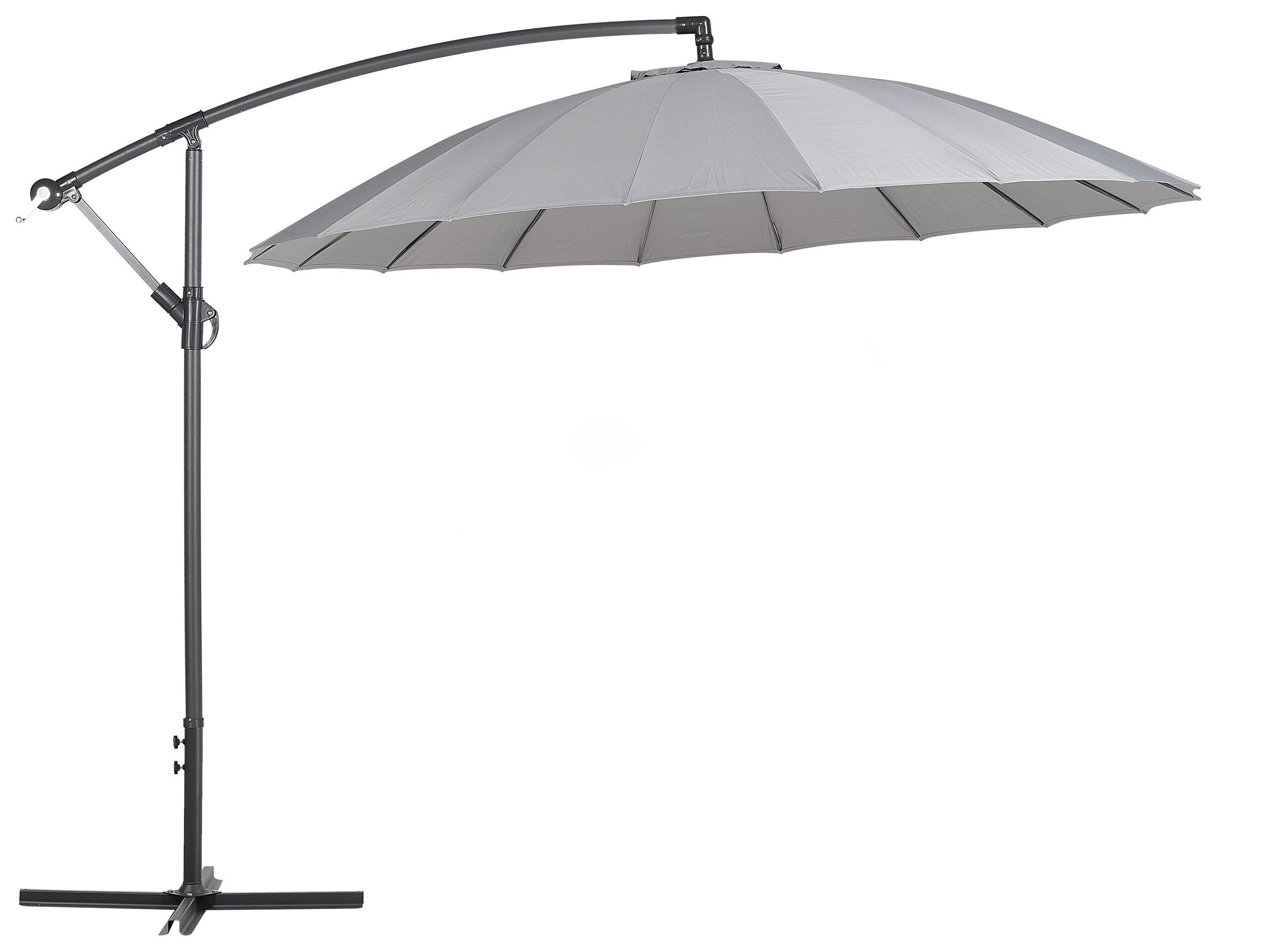 Cantilever Garden Parasol 2.68 m Dark Grey CALABRIA II - Gemini Interiors