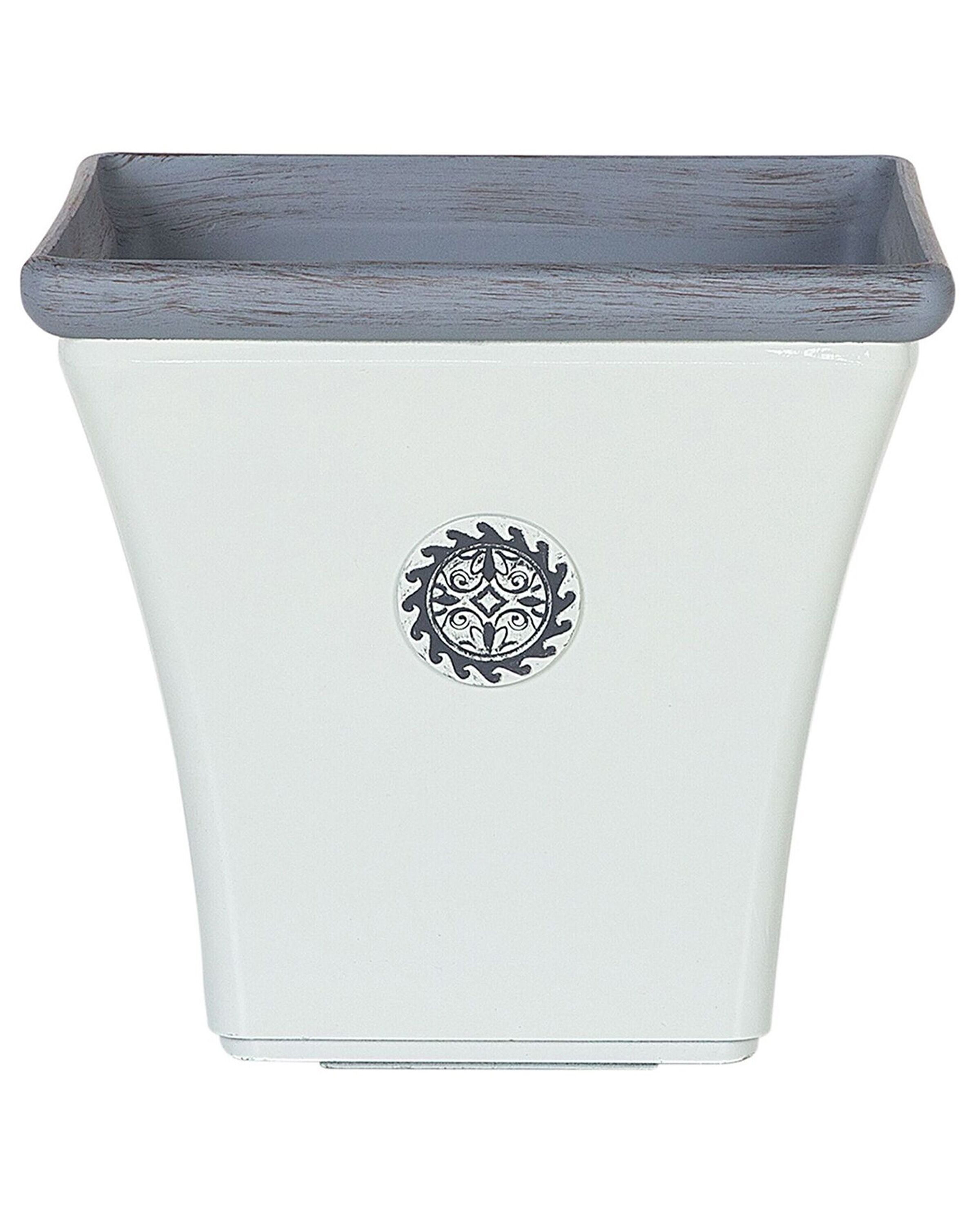 Plant Pot 43 x 43 x 39 cm White ELATEIA - Gemini Interiors