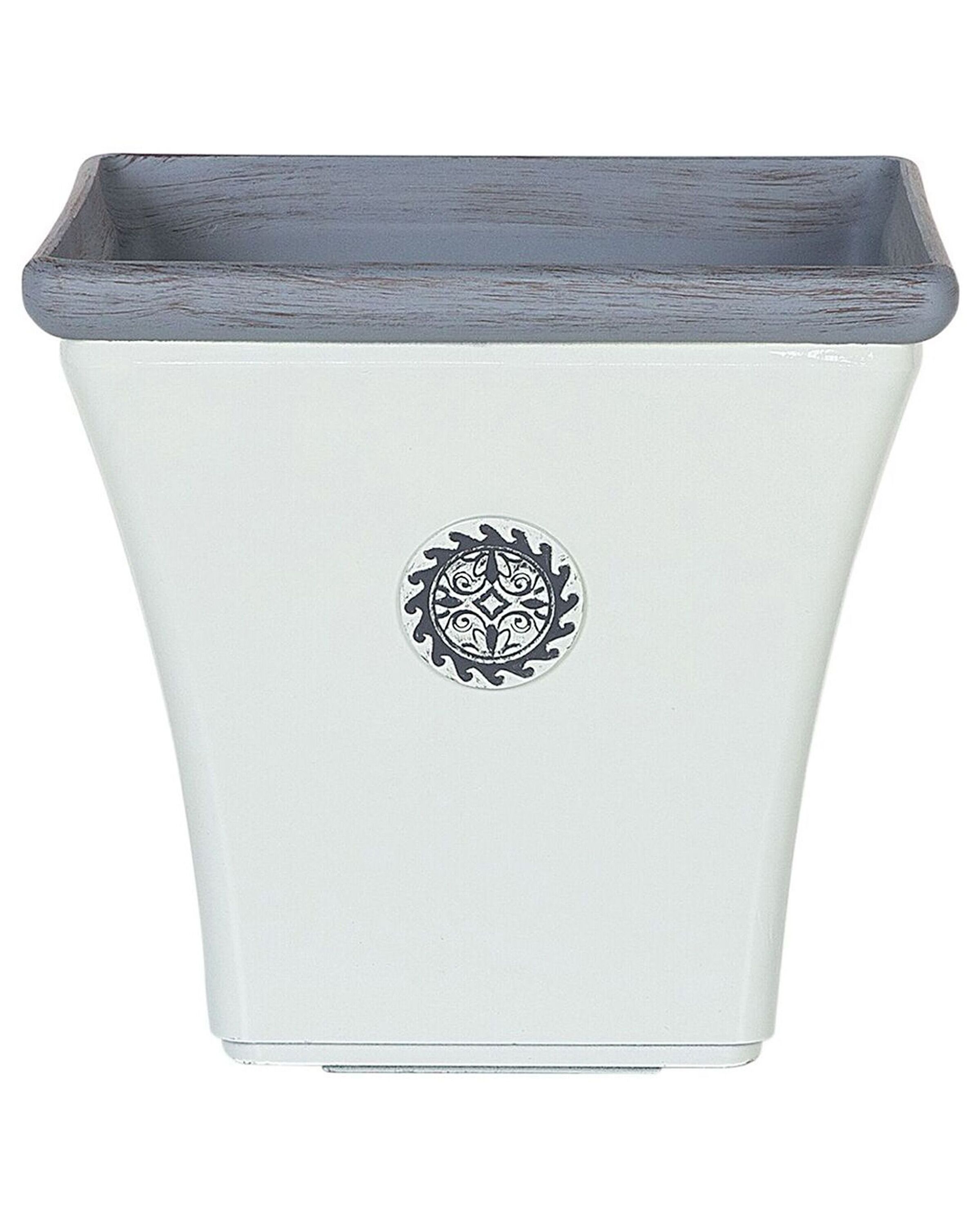 Plant Pot 32 x 32 x 31 cm White ELATEIA - Gemini Interiors
