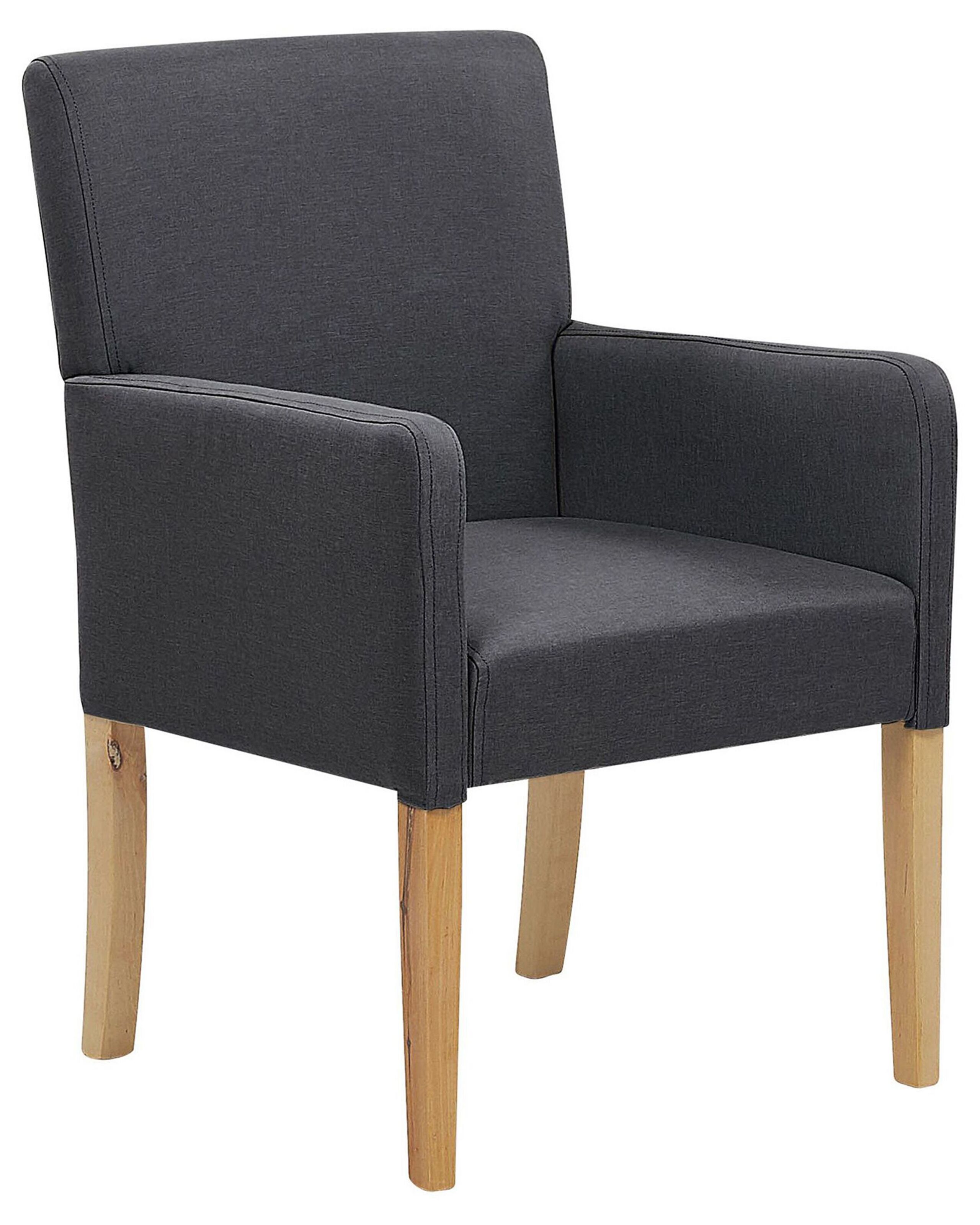 Fabric Dining Chair Grey ROCKEFELLER - Gemini Interiors