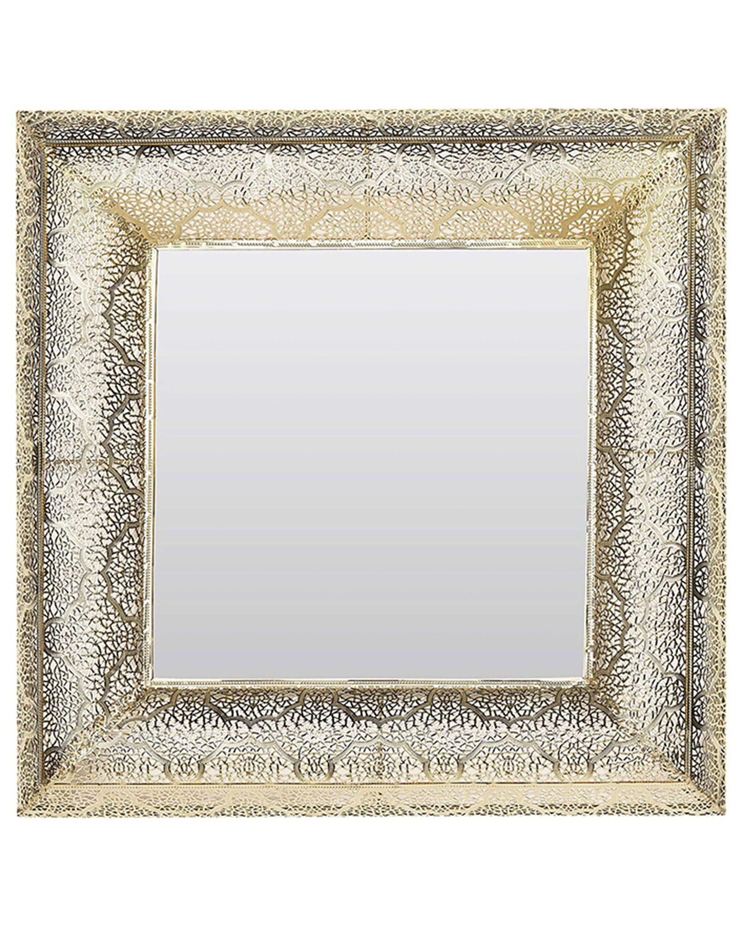 Wall Mirror 60x60cm Gold - Gemini Interiors