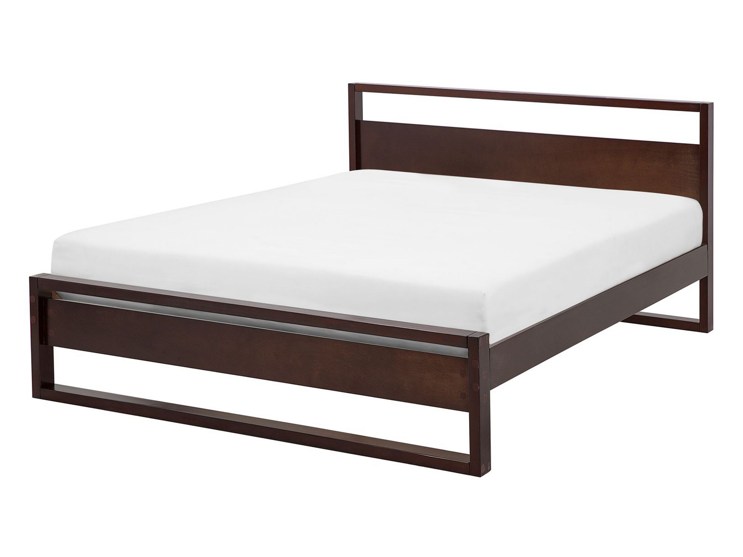 Wooden EU Double Size Bed Dark GIULIA - Gemini Interiors