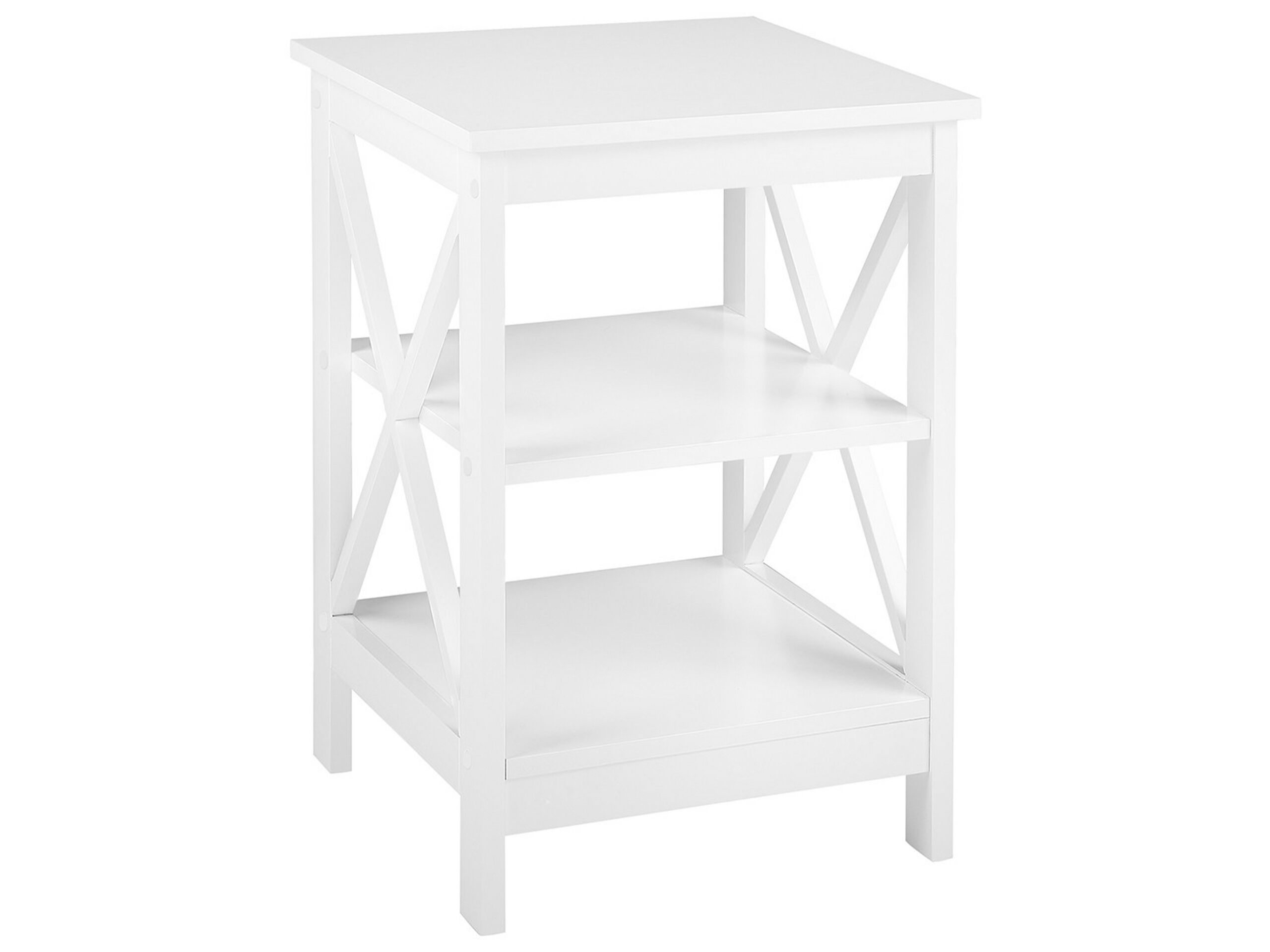 Side Table White FOSTER - Gemini Interiors