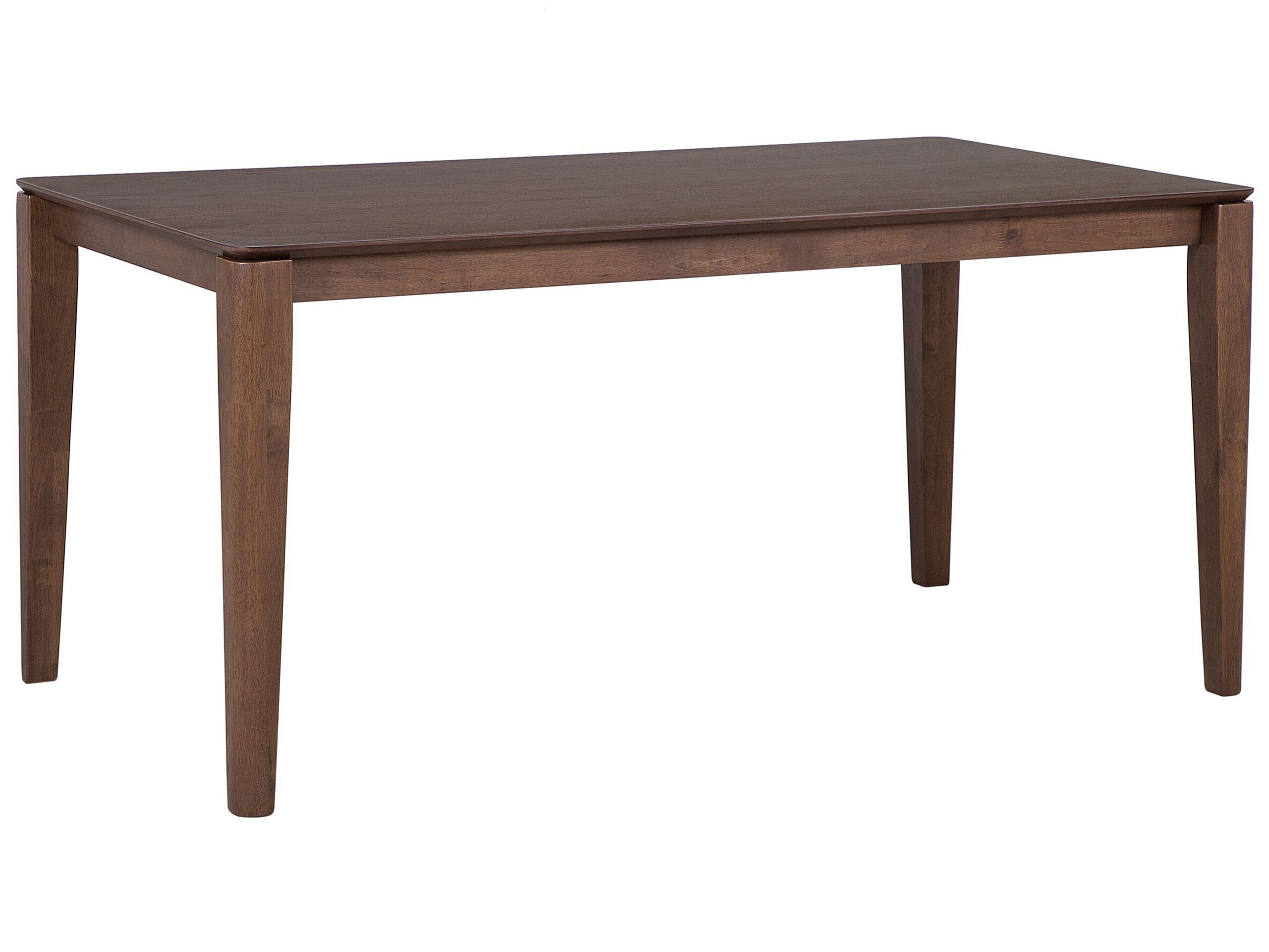 Dining Table 160 x 90 cm Dark Wood LOTTIE - Gemini Interiors