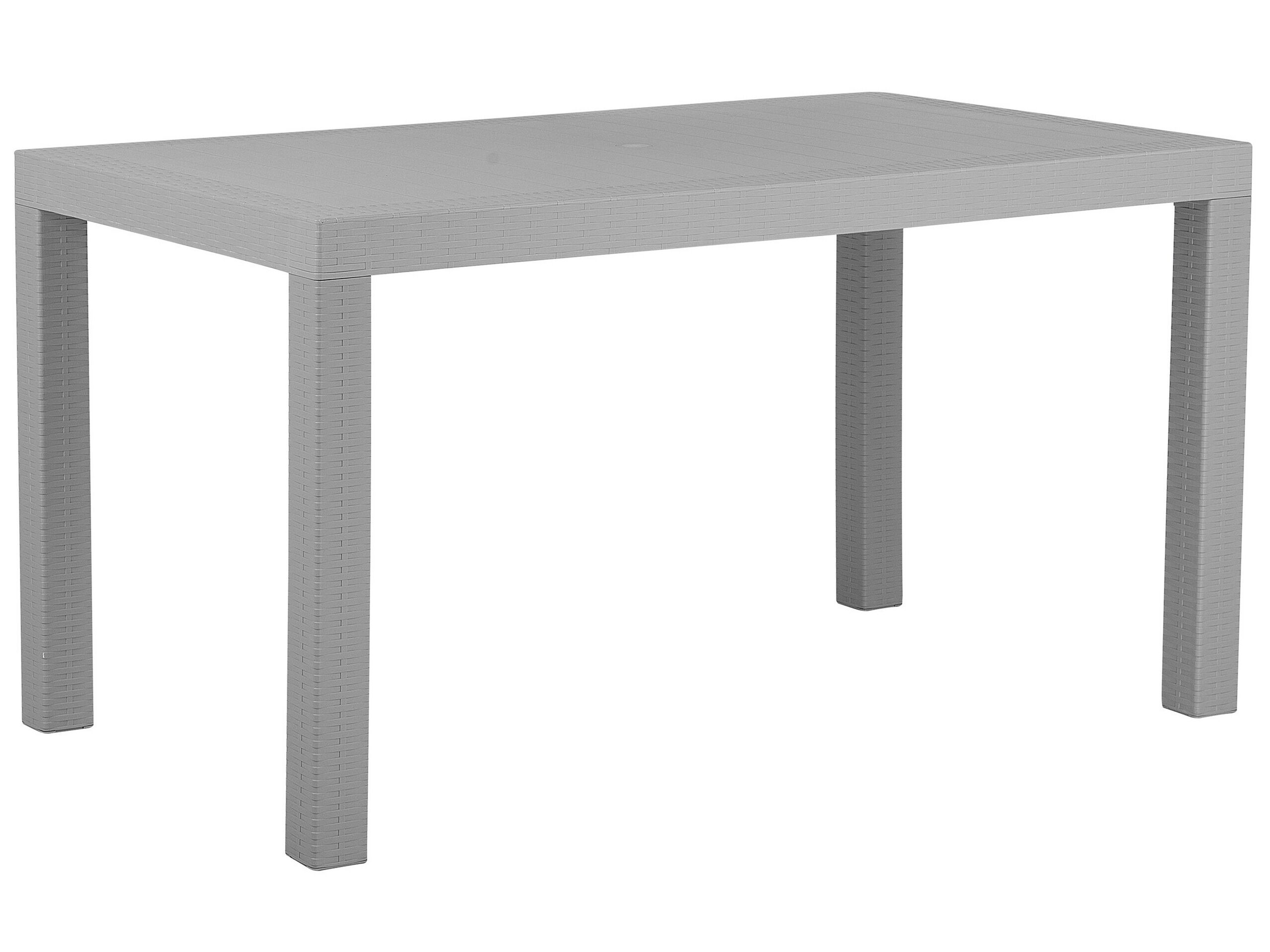 Garden Dining Table 140 x 80 cm Light Grey FOSSANO - Gemini Interiors