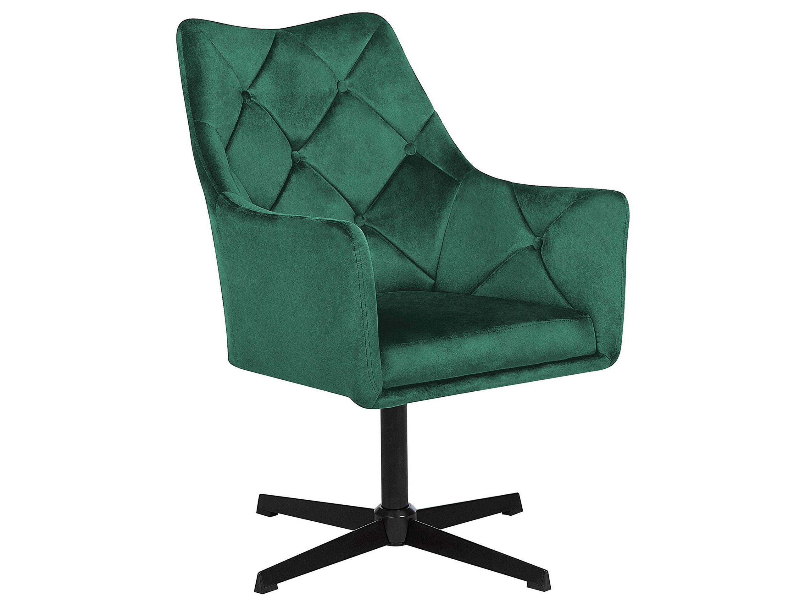 Velvet Armchair Emerald Green VAKSALA - Gemini Interiors