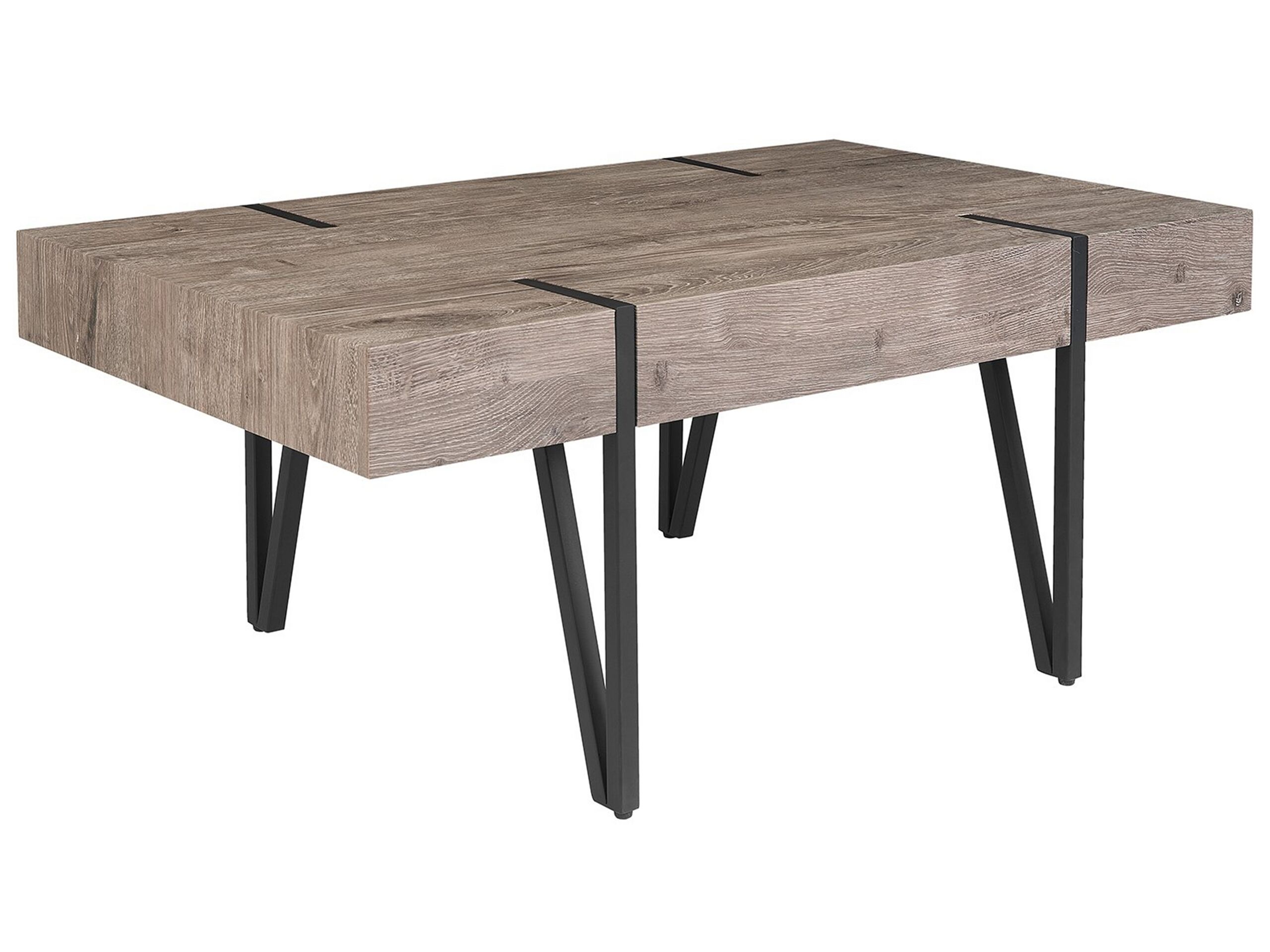 Coffee Table Dark Wood ADENA - Gemini Interiors