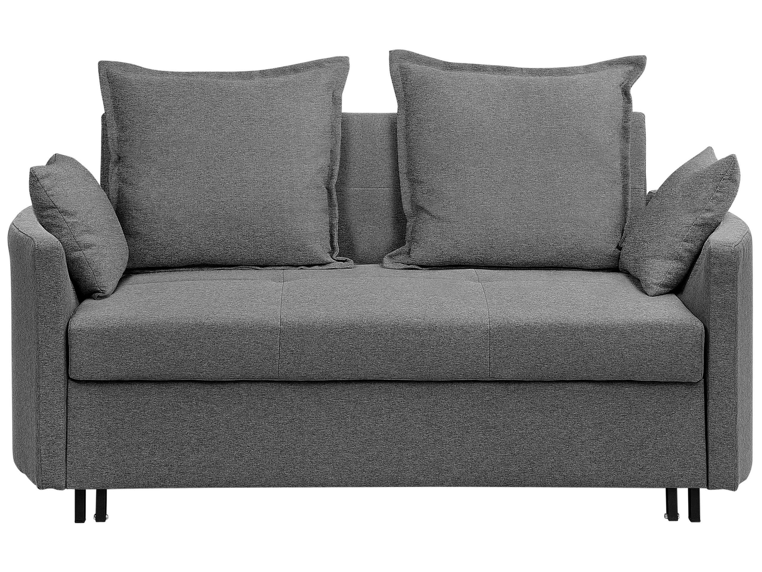 Fabric Sofa Bed Grey HOVIN - Gemini Interiors