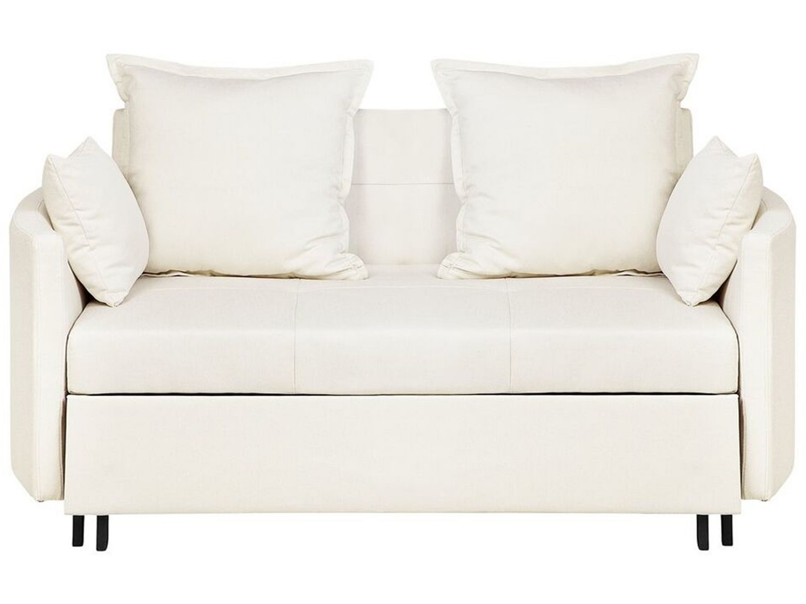 Fabric Sofa Bed Beige HOVIN - Gemini Interiors