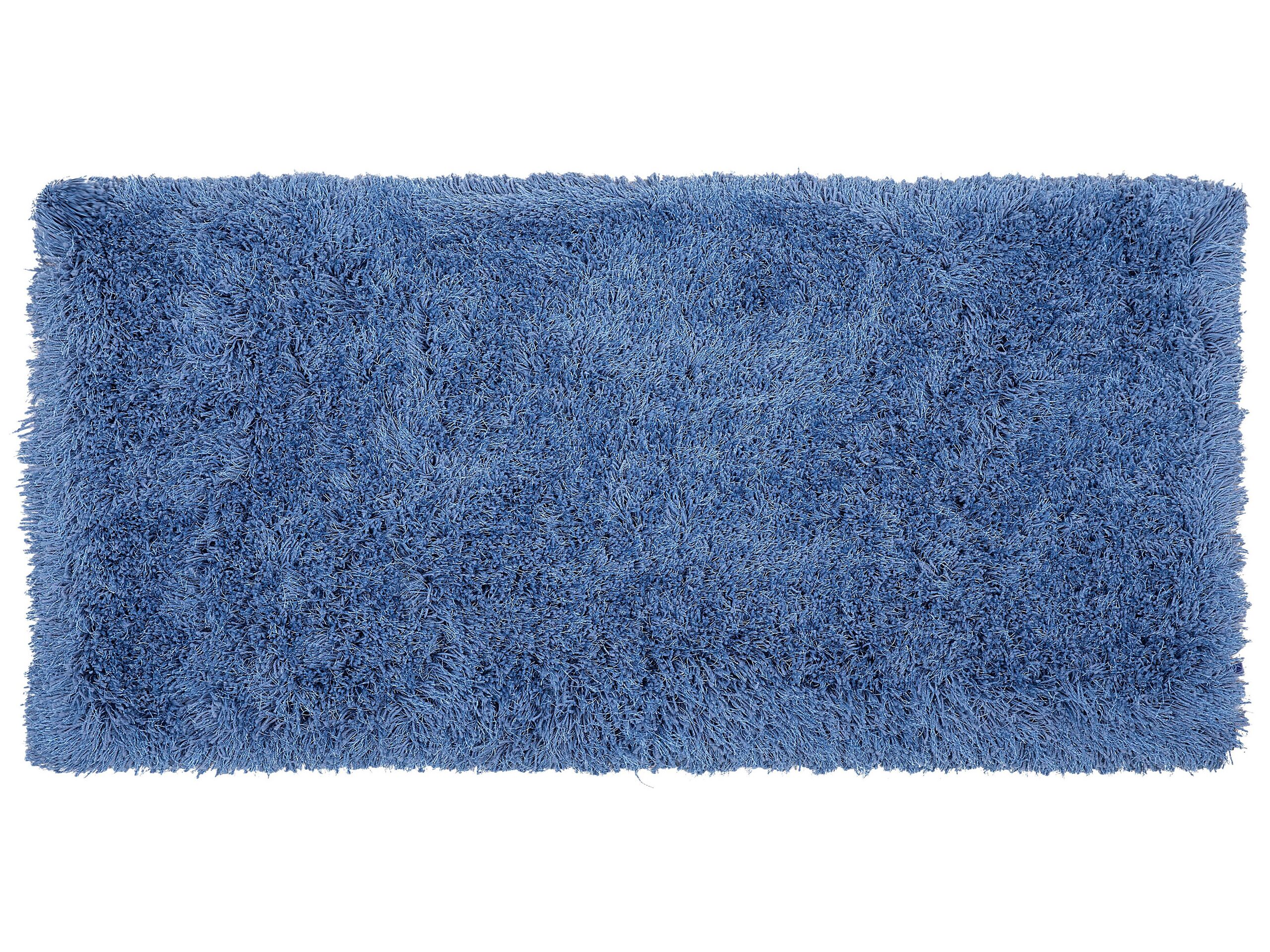 Shaggy Area Rug 80x150cm Blue - Gemini Interiors