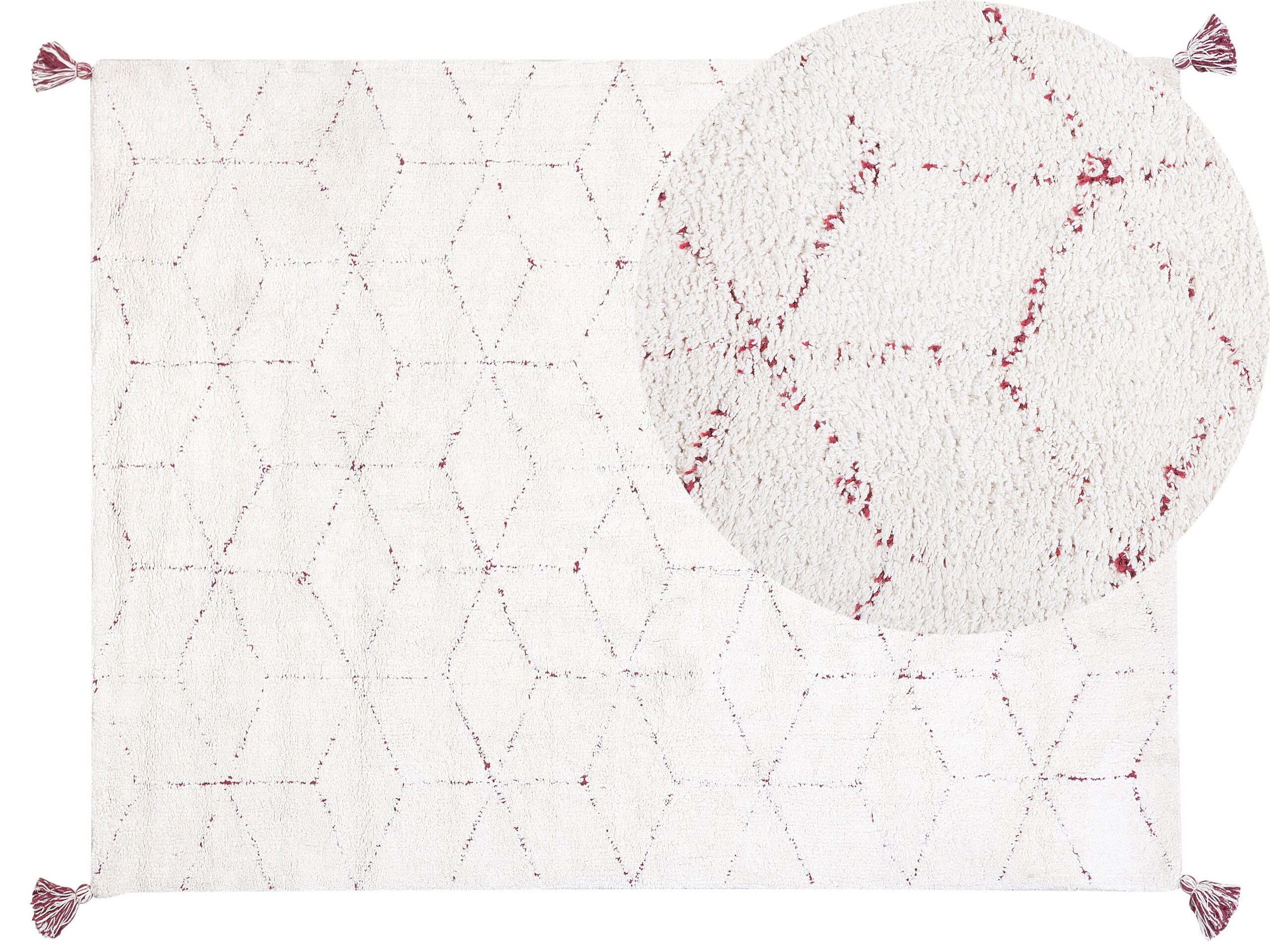 Shaggy Area Rug 140x200cm White - Gemini Interiors