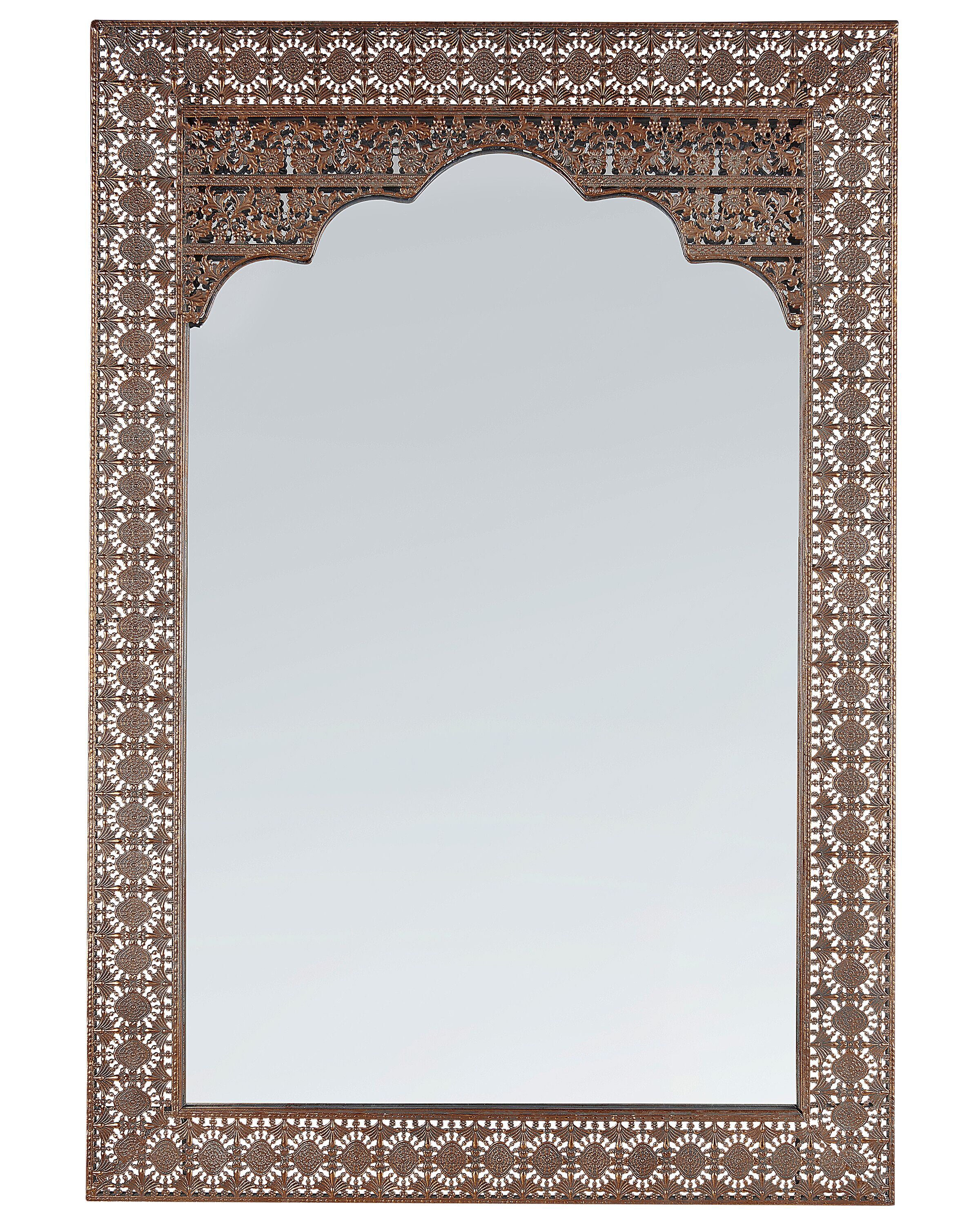 Metal Wall Mirror 60x90cm Copper - Gemini Interiors