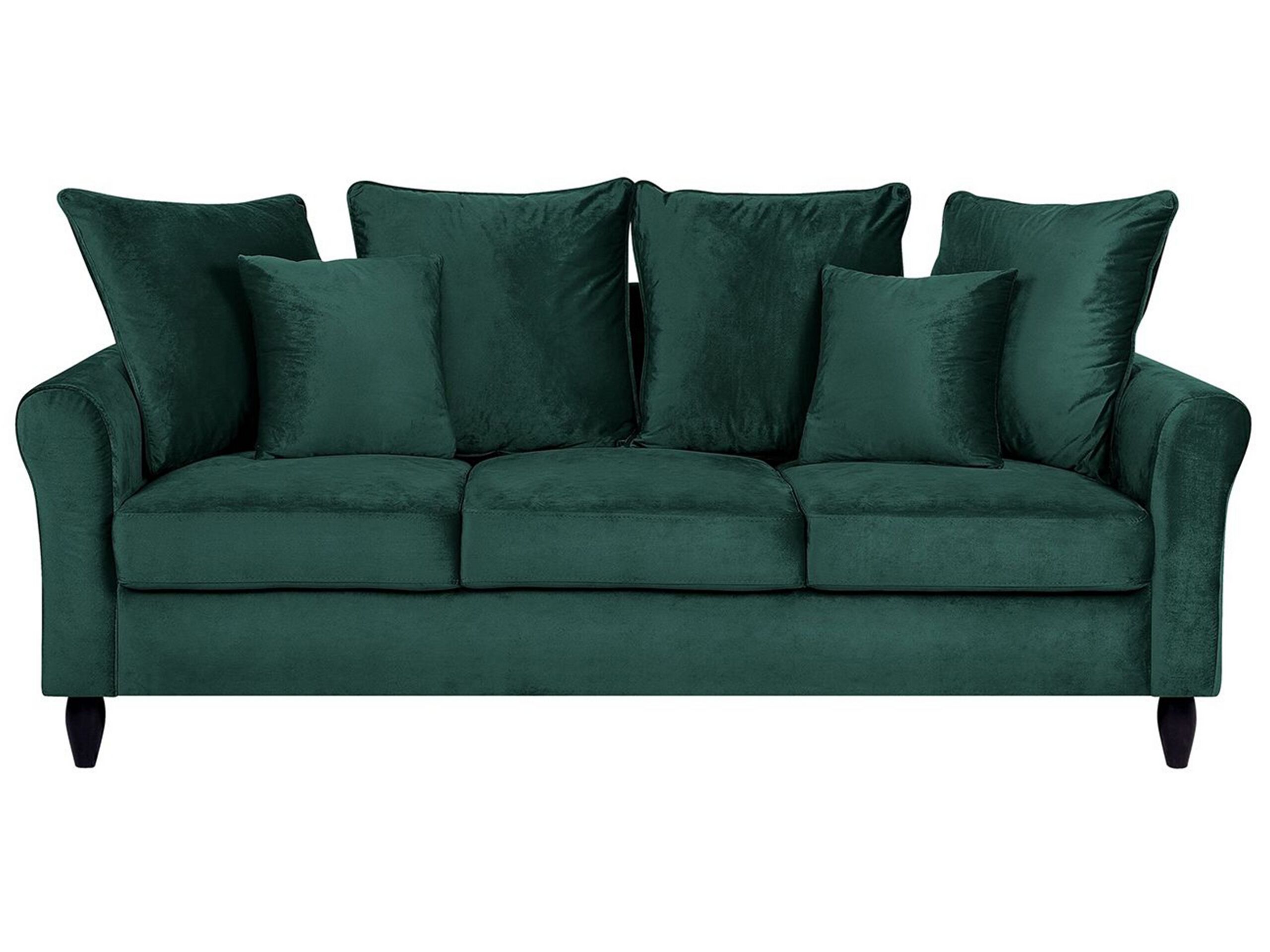 3 Seater Velvet Sofa Emerald Green BORNHOLM - Gemini Interiors