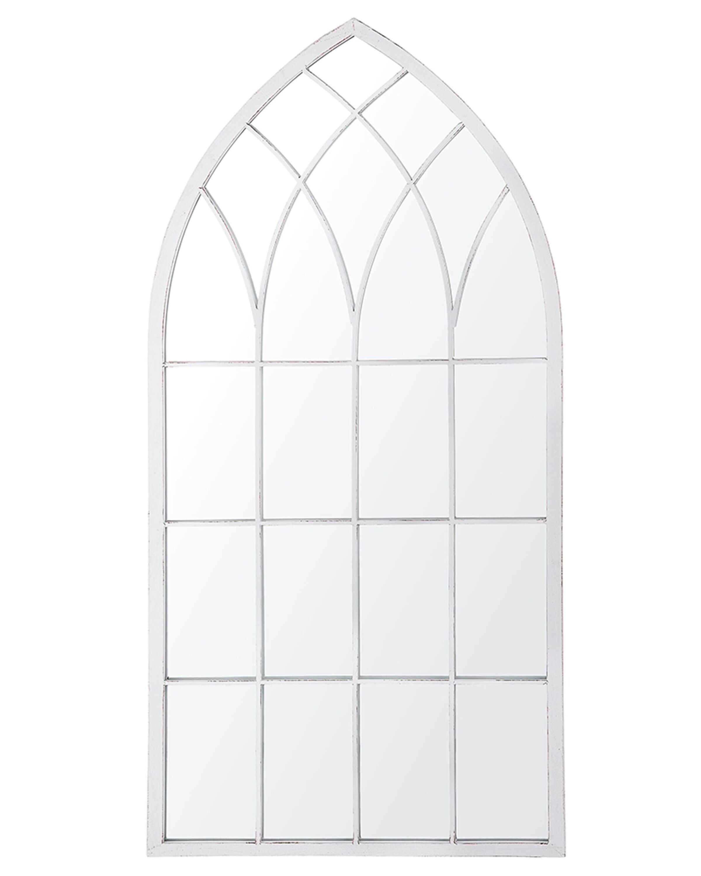 Metal Window Wall Mirror 50x115cm Grey - Gemini Interiors