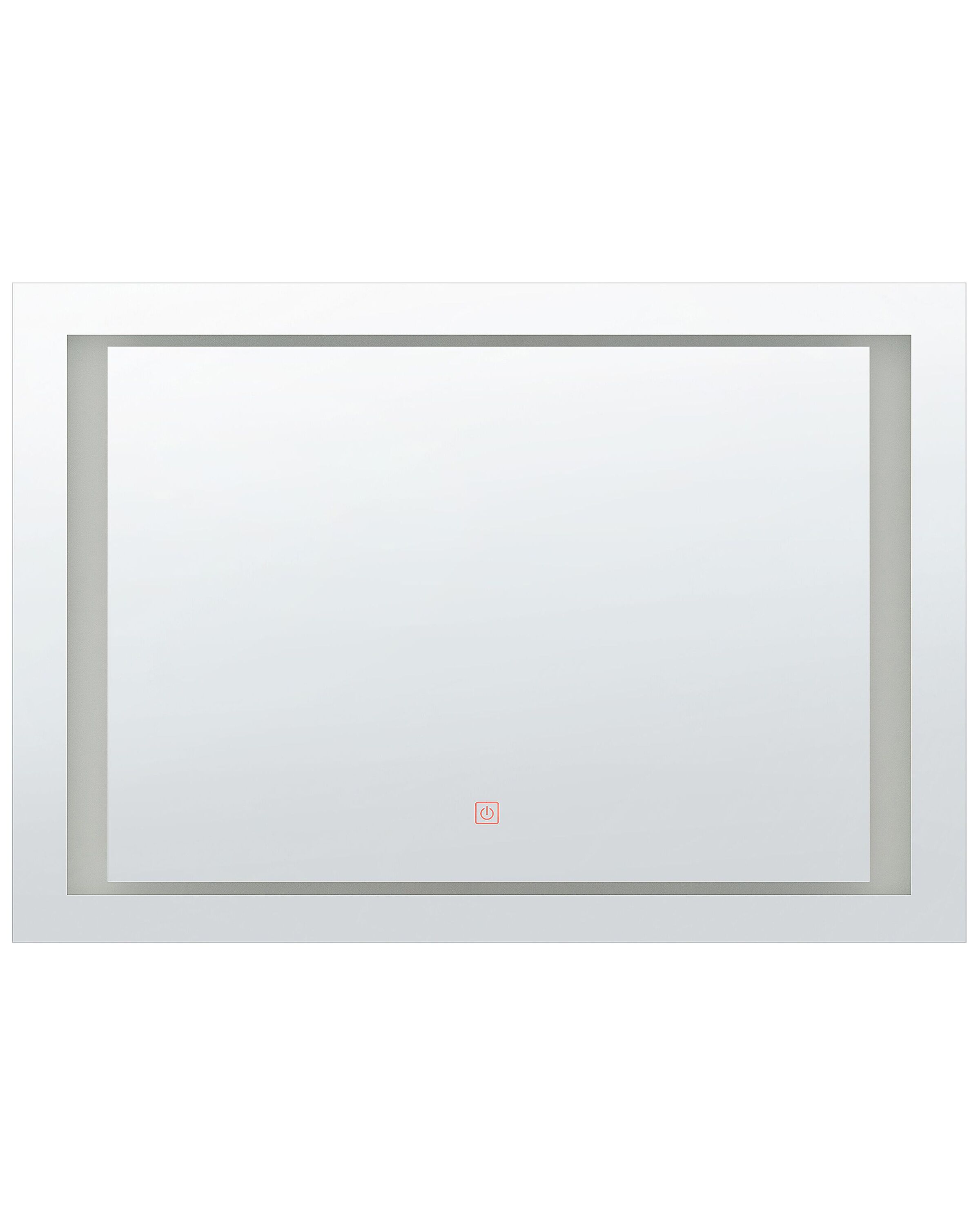 LED Wall Mirror 60x80cm Silver - Gemini Interiors