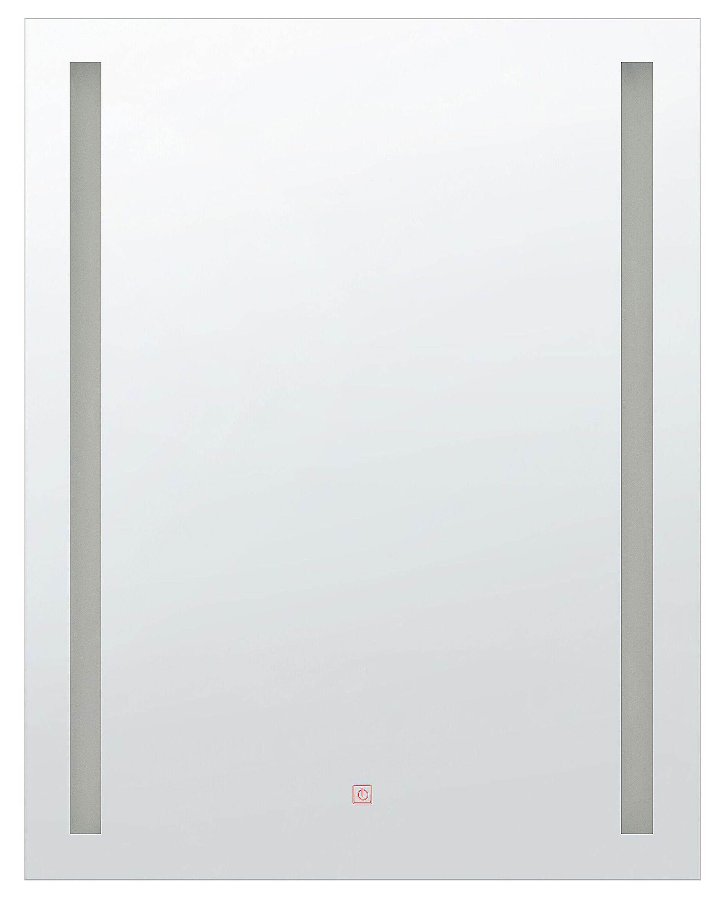 LED Wall Mirror 70x90cm Silver - Gemini Interiors